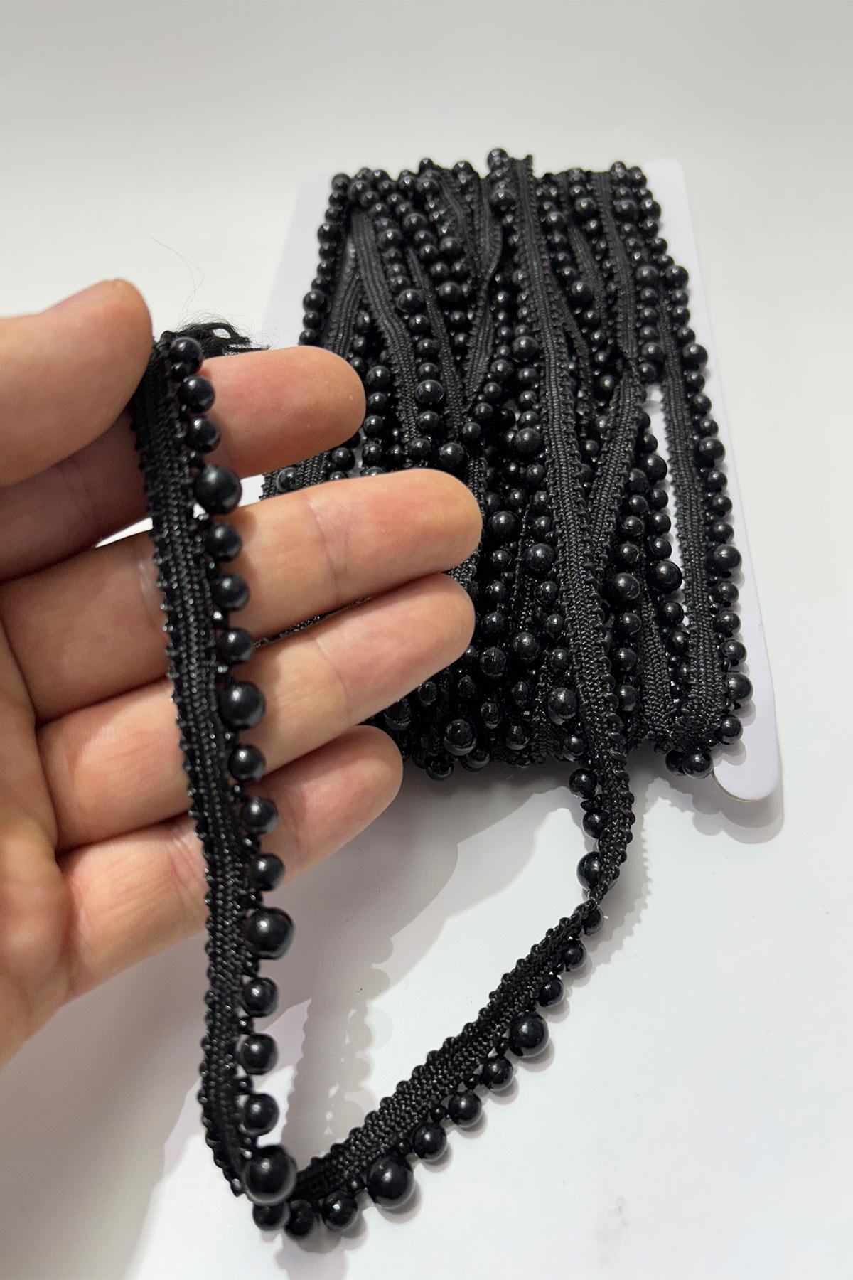 İnci Boncuklu Dekoratif Saçak Şerit Kenar