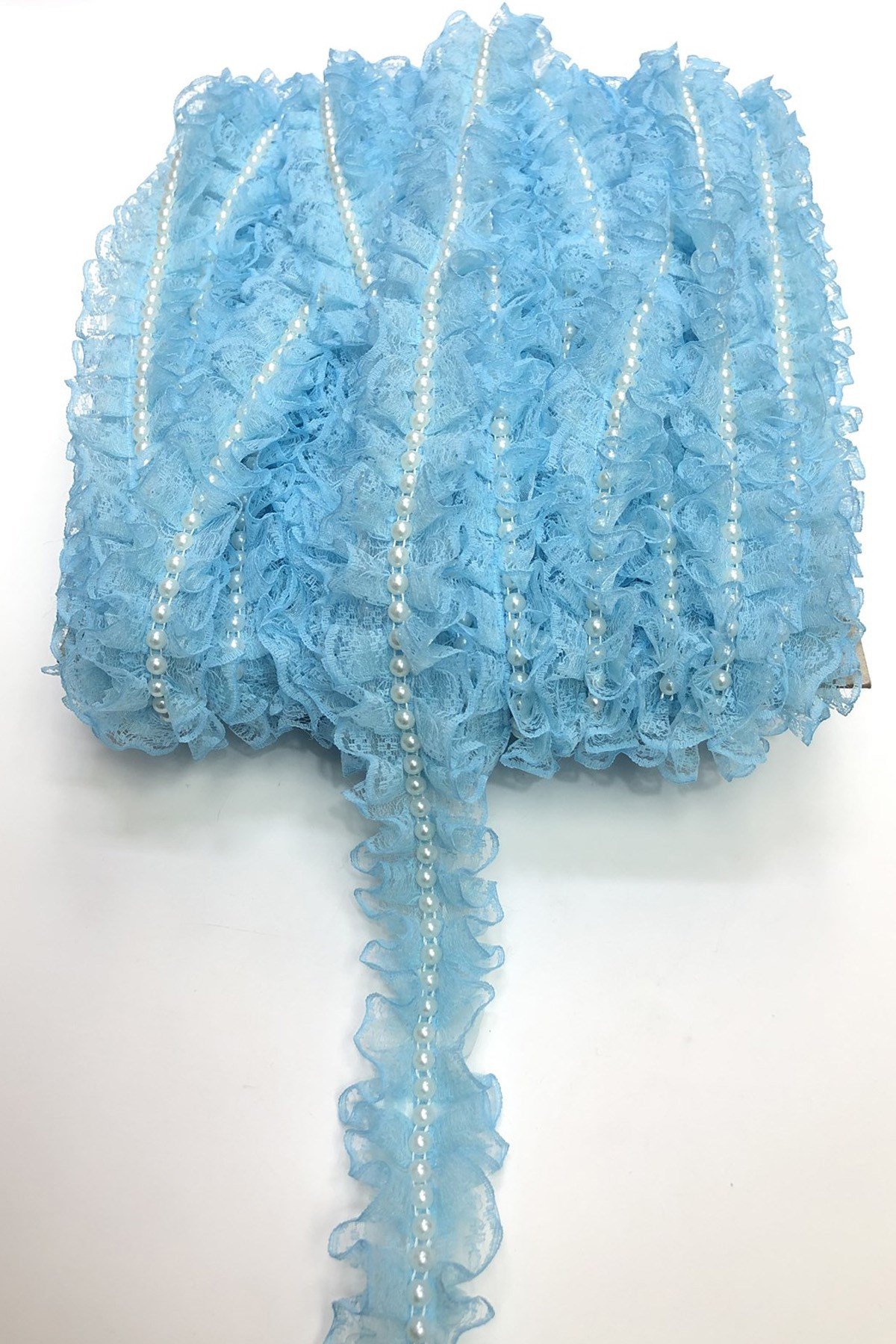 İnci Dantelli Fırfır 3- 4 cm