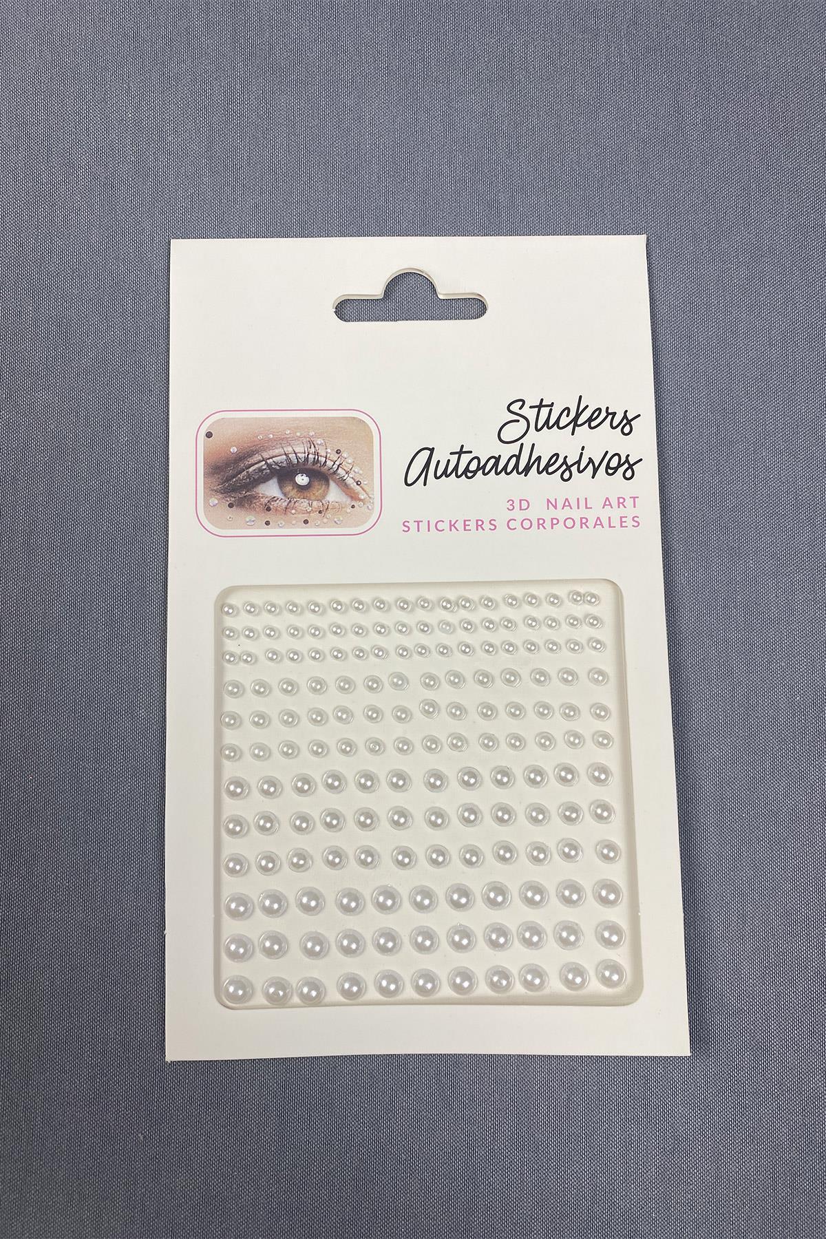 Incili Sticker Saç Vücut Göz Ve Yüz Taşı