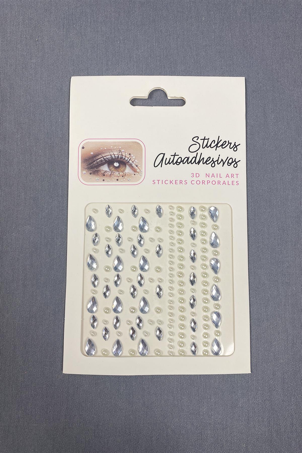 Incili Sticker Saç Vücut Göz Ve Yüz Taşı