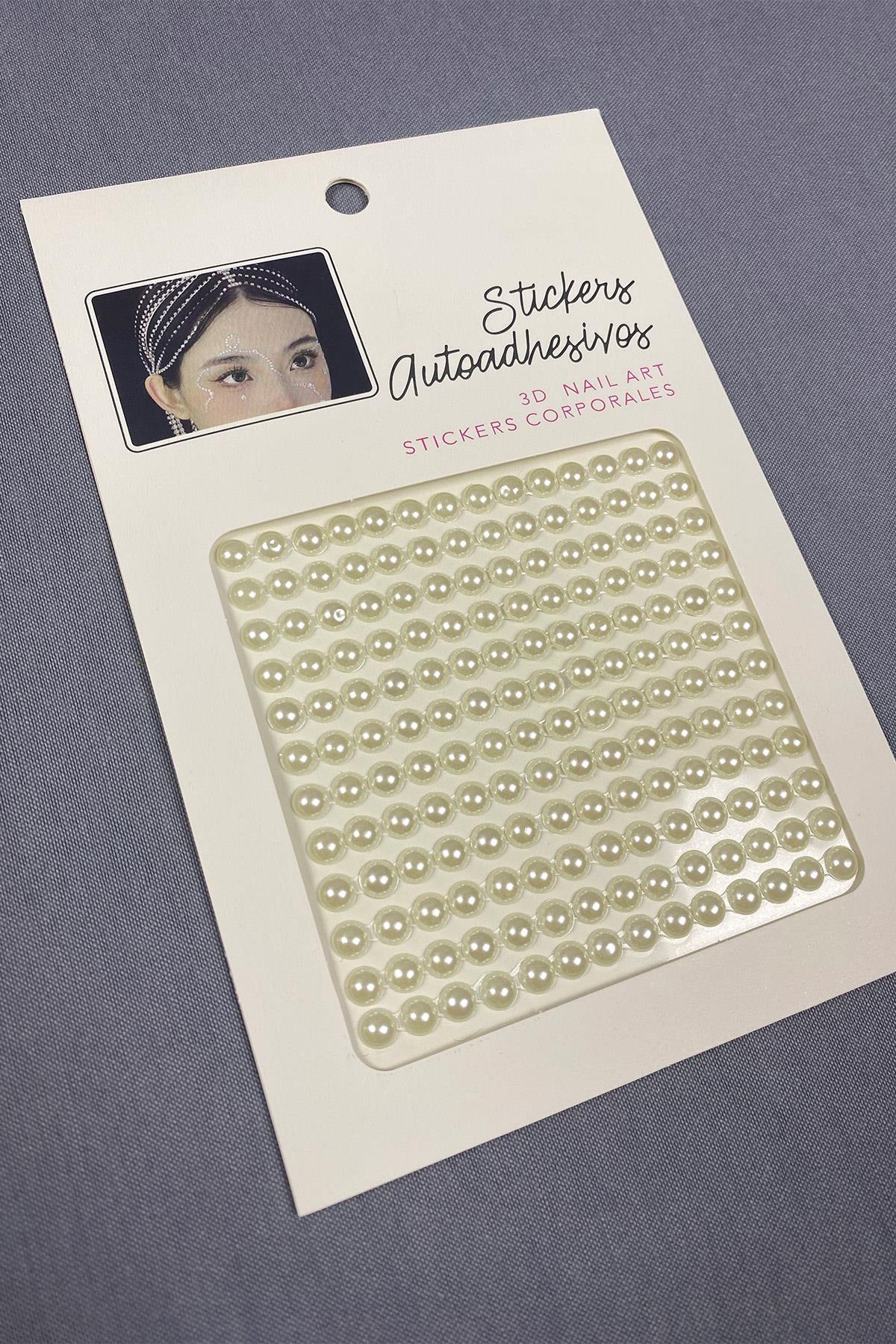 Incili Sticker Saç Vücut Göz Ve Yüz Taşı