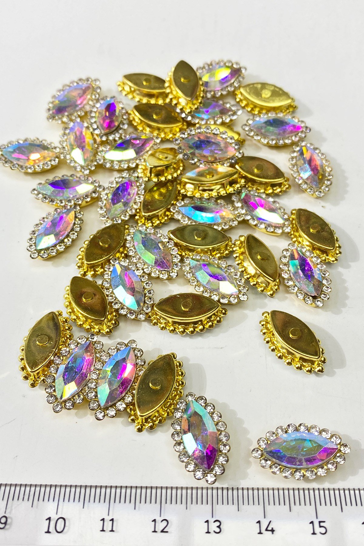 Janjanlı  Gold Kasalı Mekik Dikme Taş 10 Adet