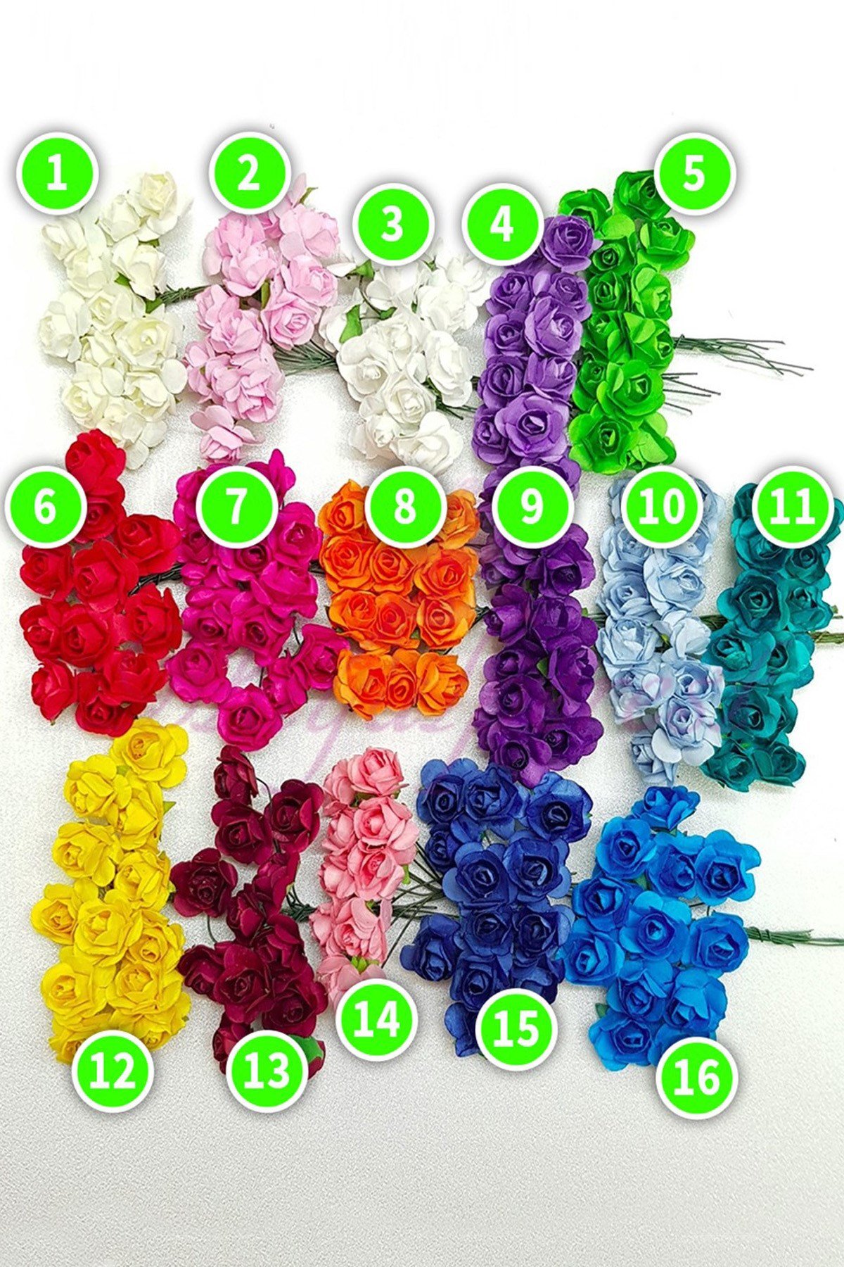 Kağıt Yapay Gül Çiçek 