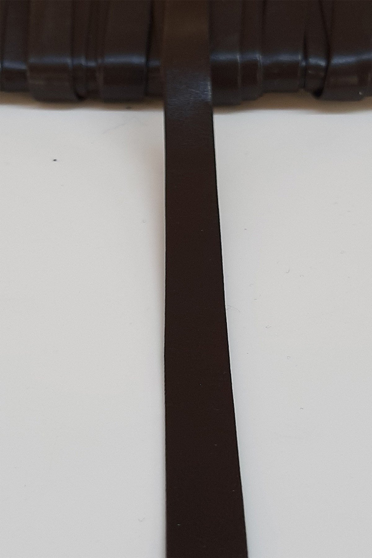 Kahve Deri Şerit 1 Cm