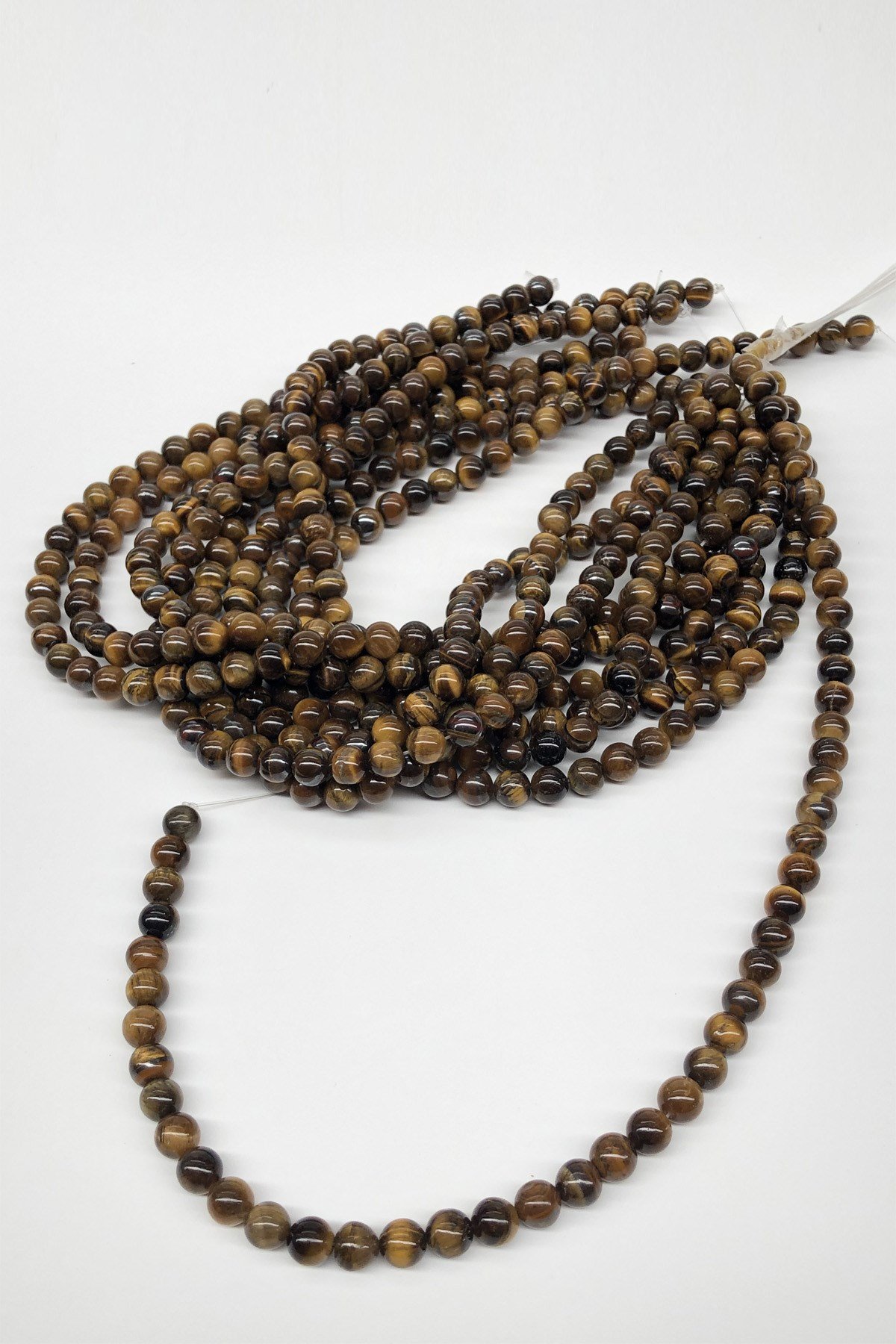 Kaplan Gözü Doğal Taş Boncuk 8 mm