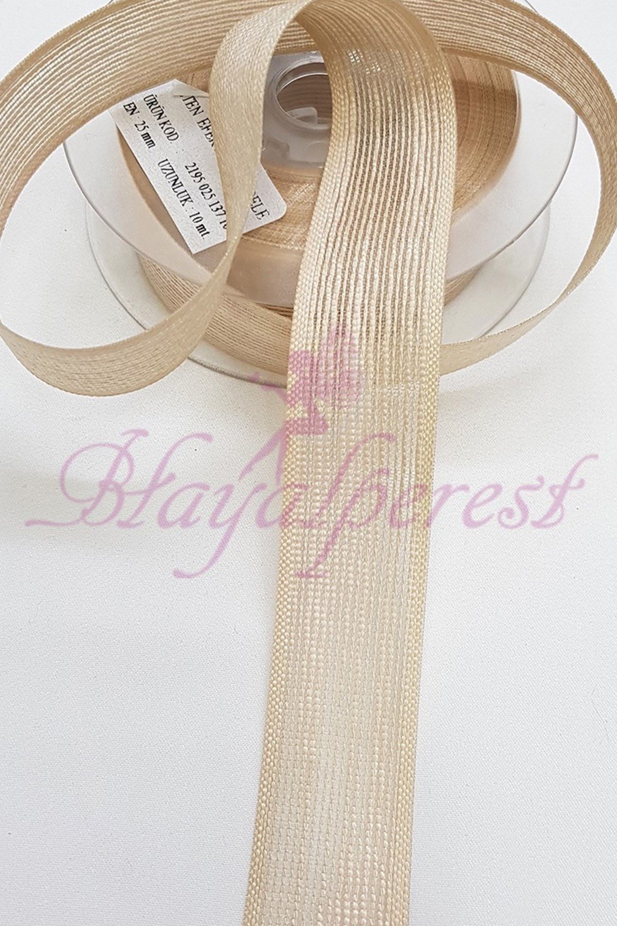 Keten Efektli Kurdele  2,5Cm