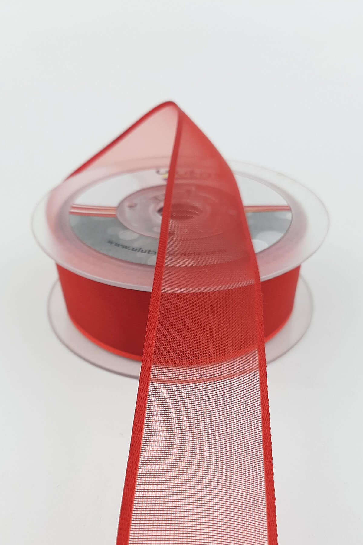 Kırmızı Düz Şifon Kurdele 2,5 cm 20 mt