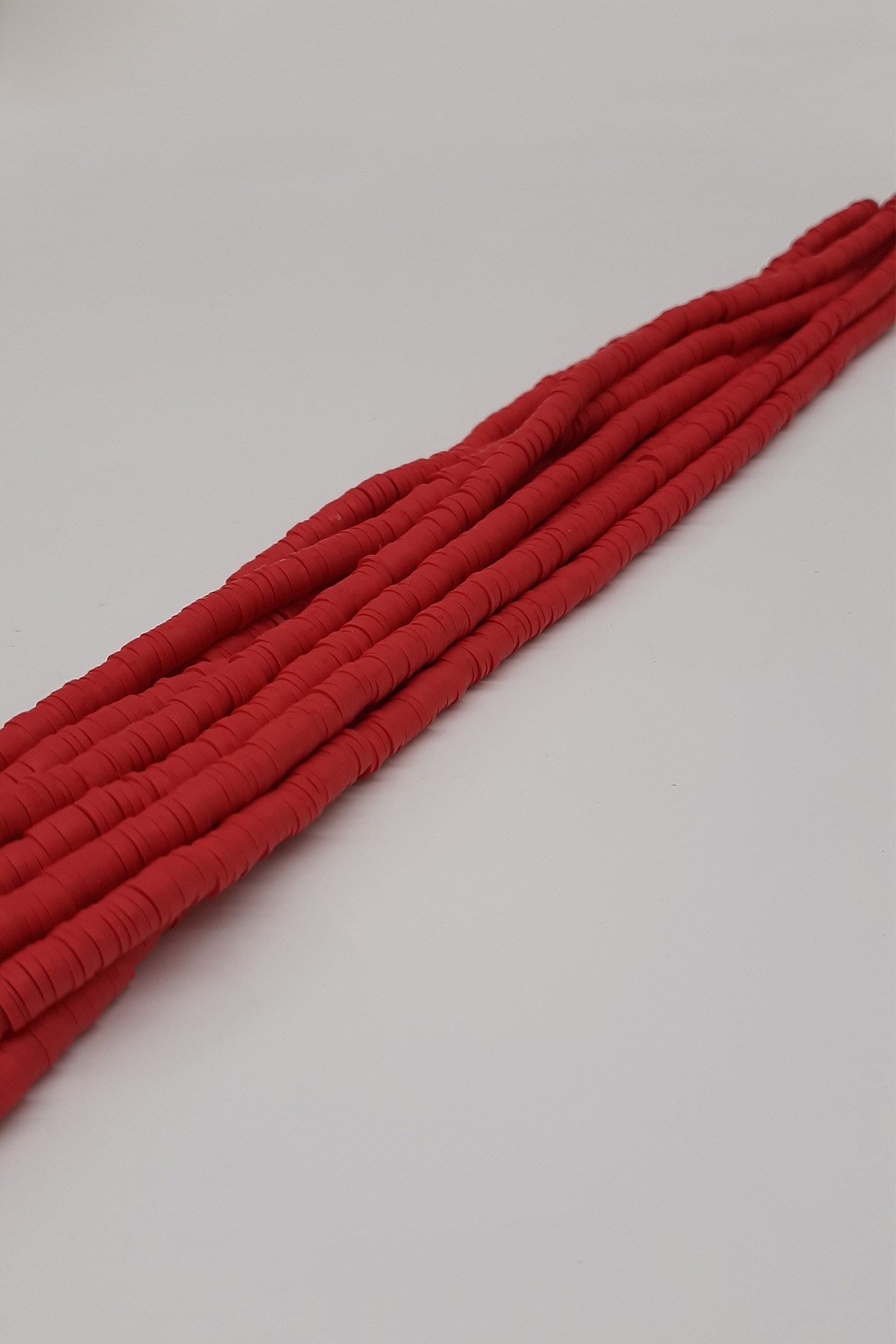 Kırmızı Fimo Hamur Boncuk 6Mm