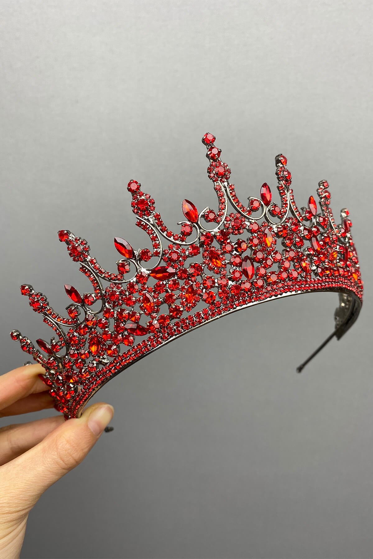 Kırmızı Leonis Model Gelin Kına Tacı