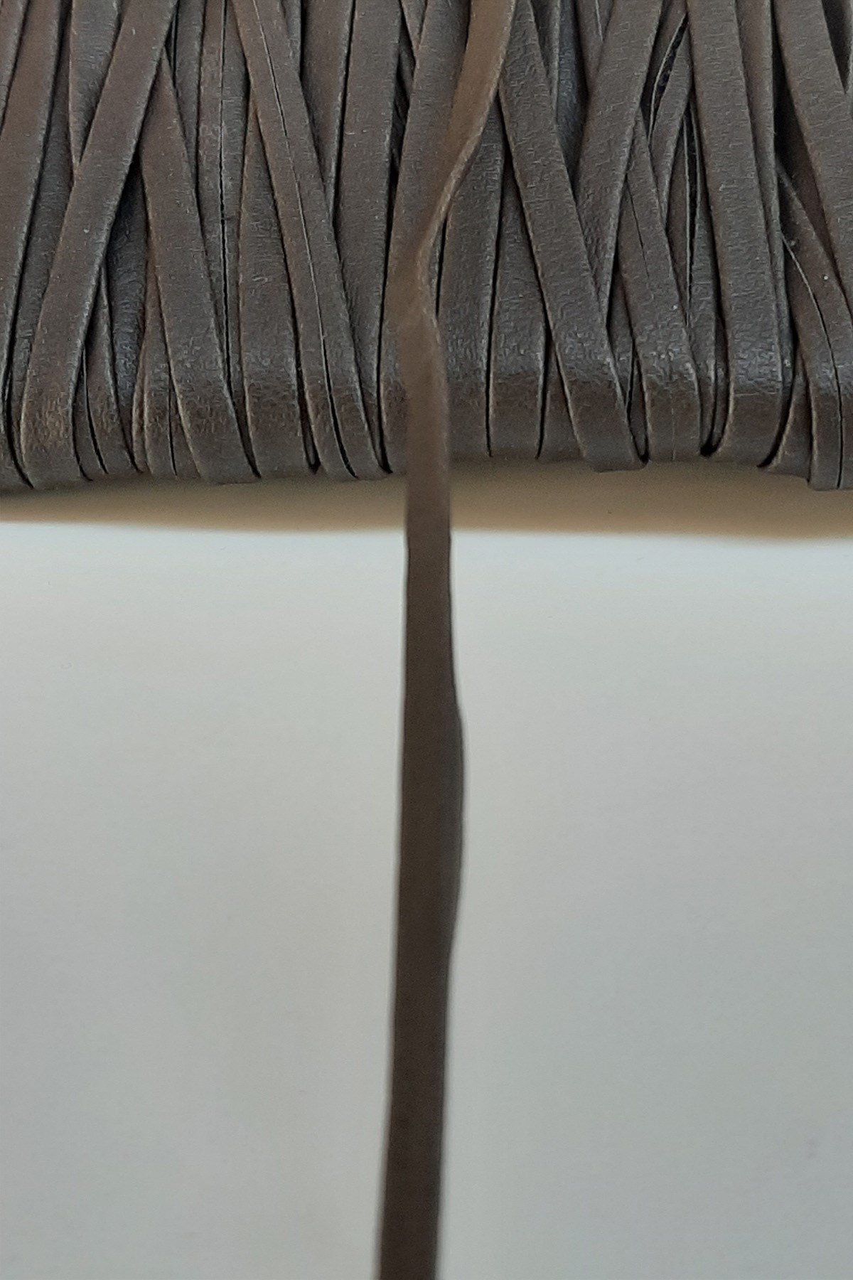 Koyu Kahve Deri Şerit 0,5 Cm