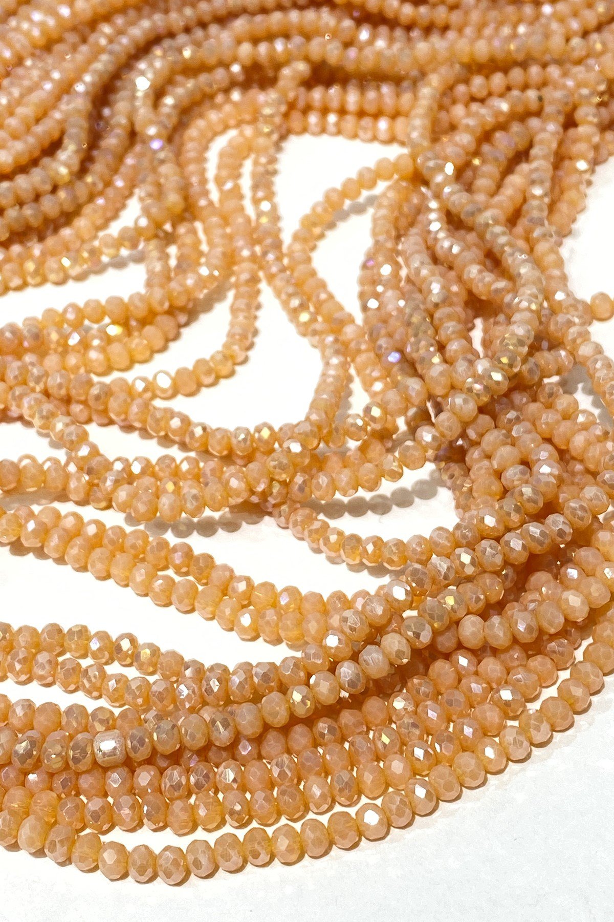 Koyu Krem Kristal Boncuk 4 mm