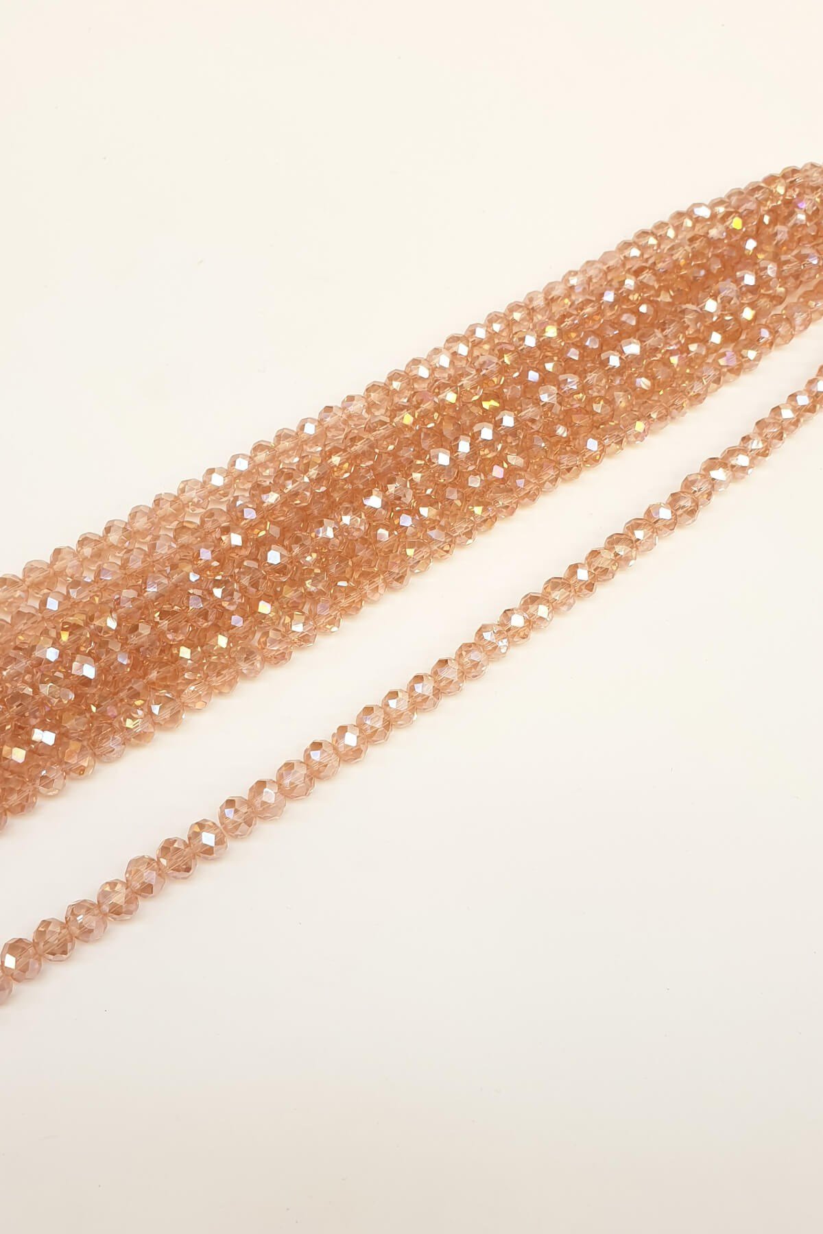 Koyu Pudra Kristal Boncuk 8 mm