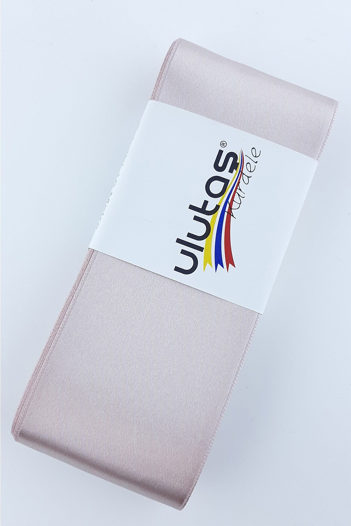 Koyu Pudra Saten Kurdele 6 cm 10 Mt