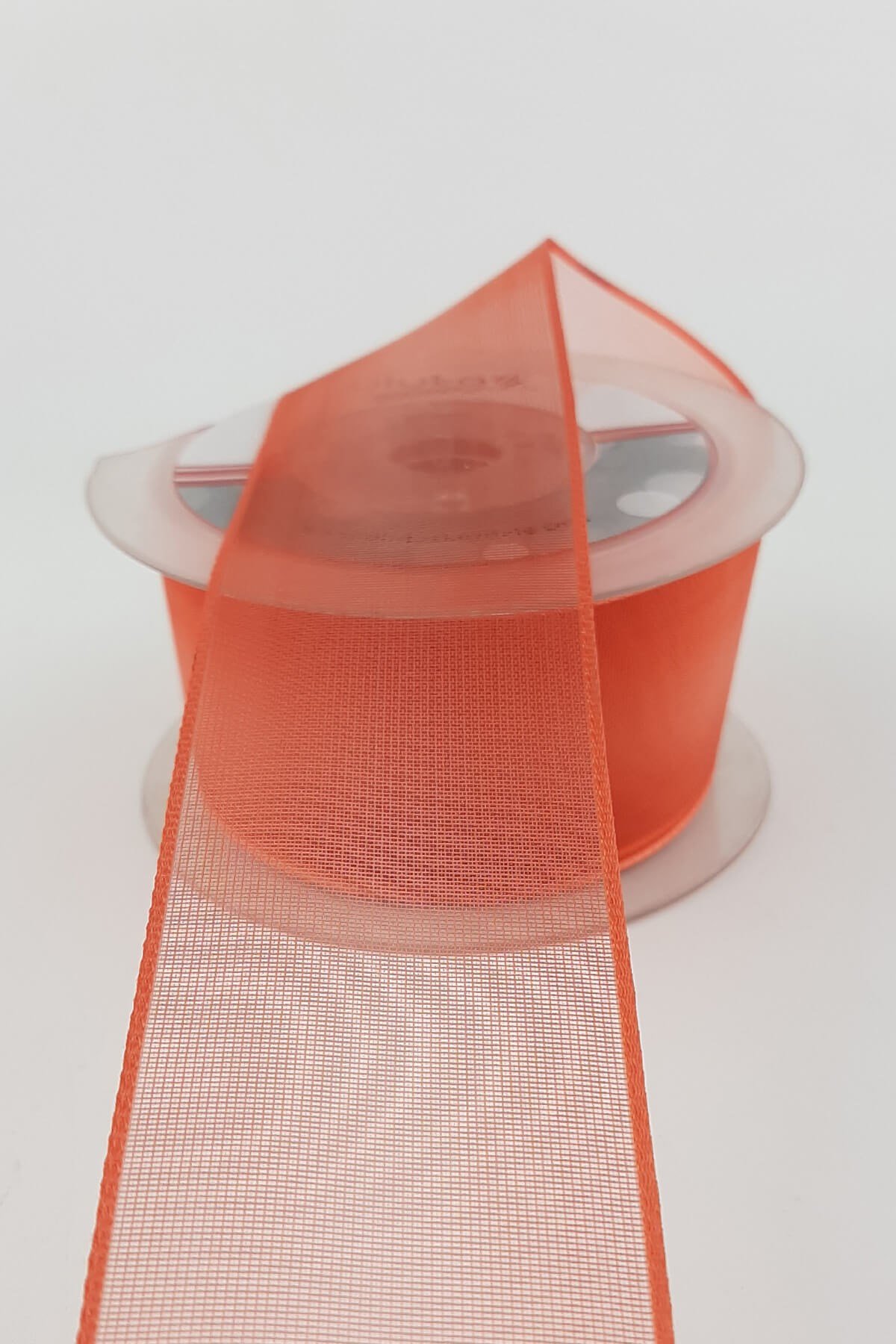 Koyu Somon Düz Şifon Kurdele 20 mt