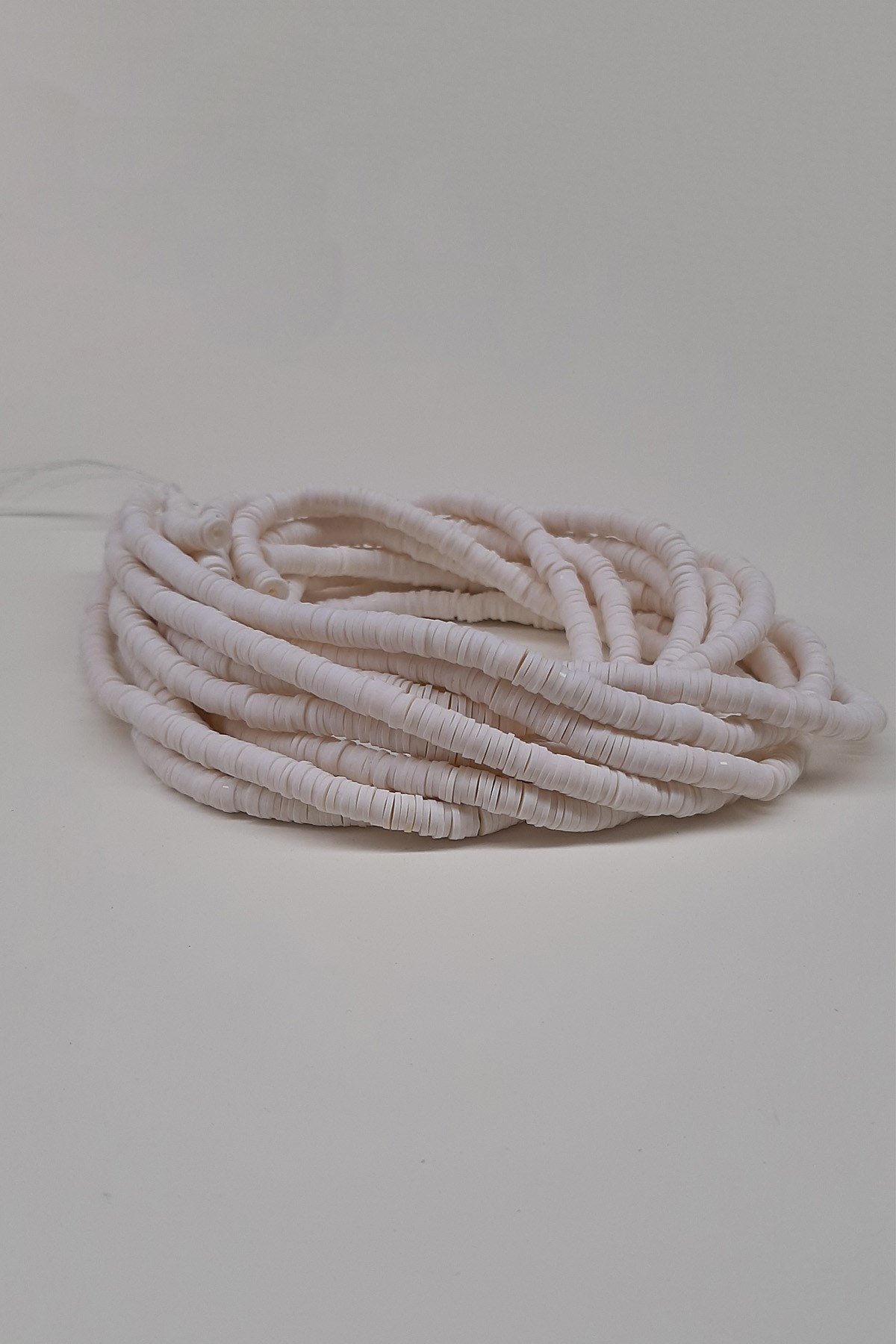 Krem Fimo Hamur Boncuk 6Mm