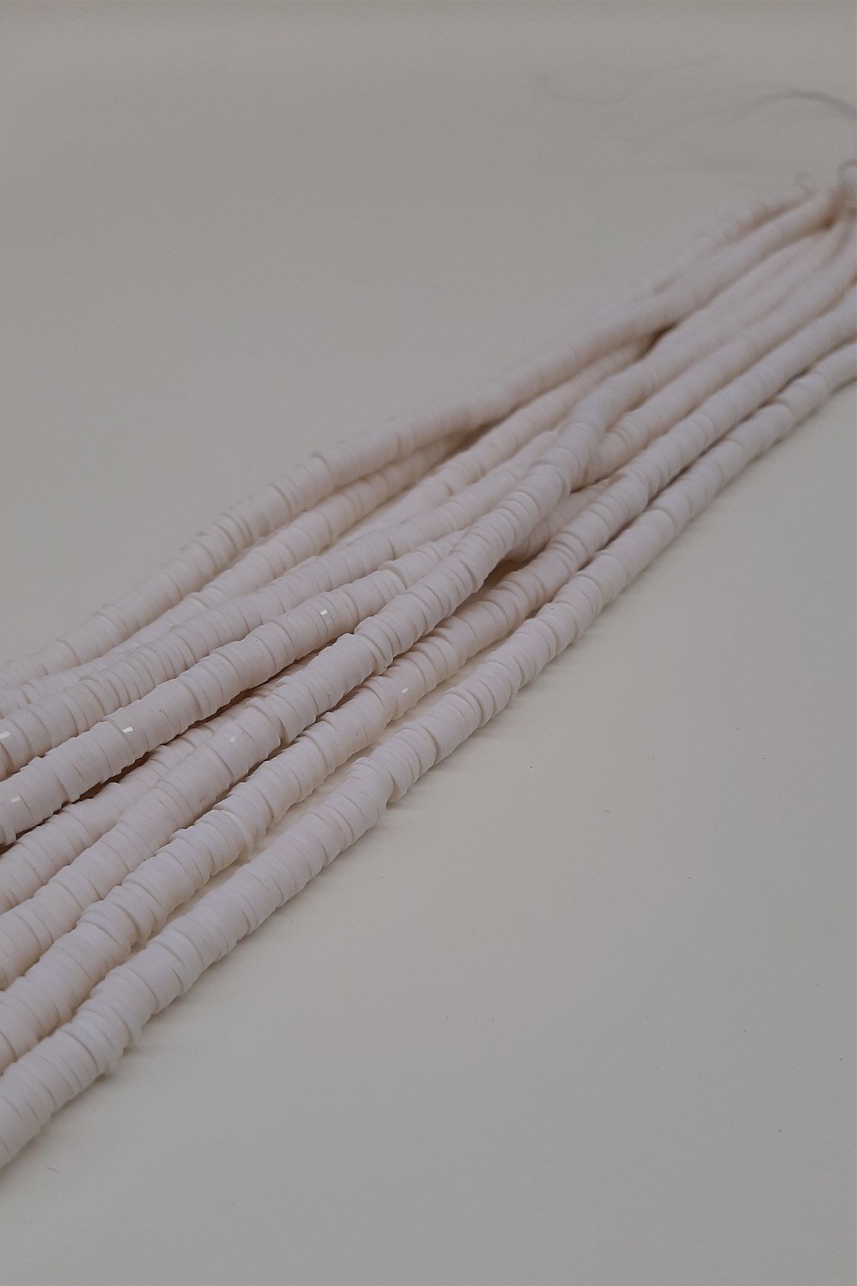 Krem Fimo Hamur Boncuk 6Mm