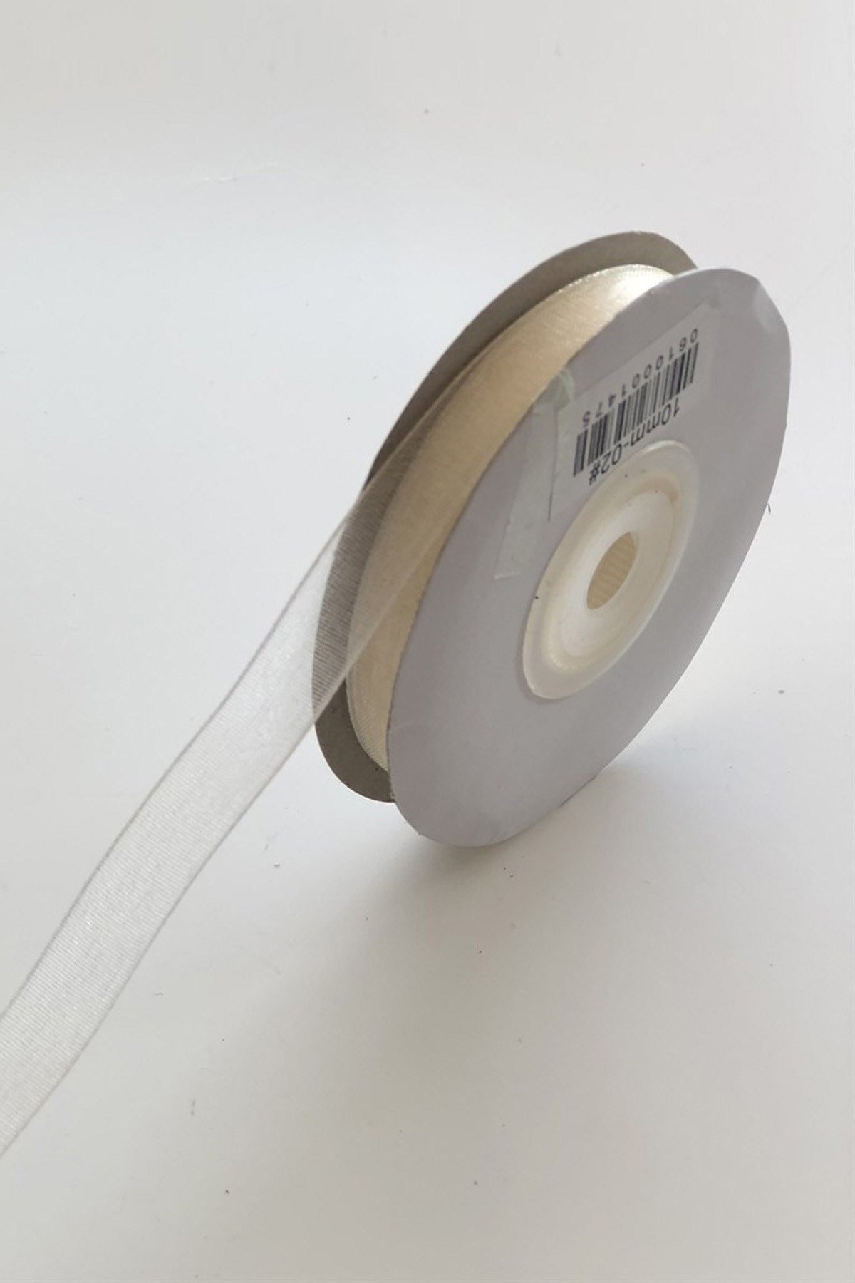 Krem Organze Kurdele 1 cm 