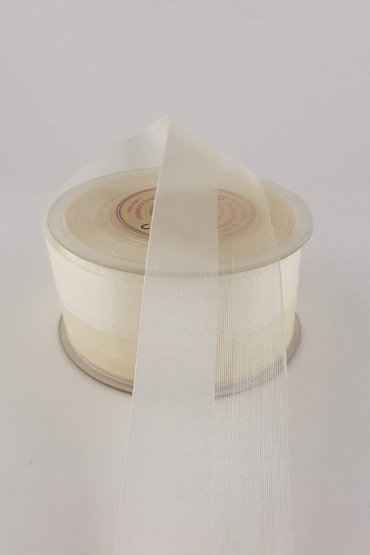 Krem Su Yolu Kurdele 4 cm