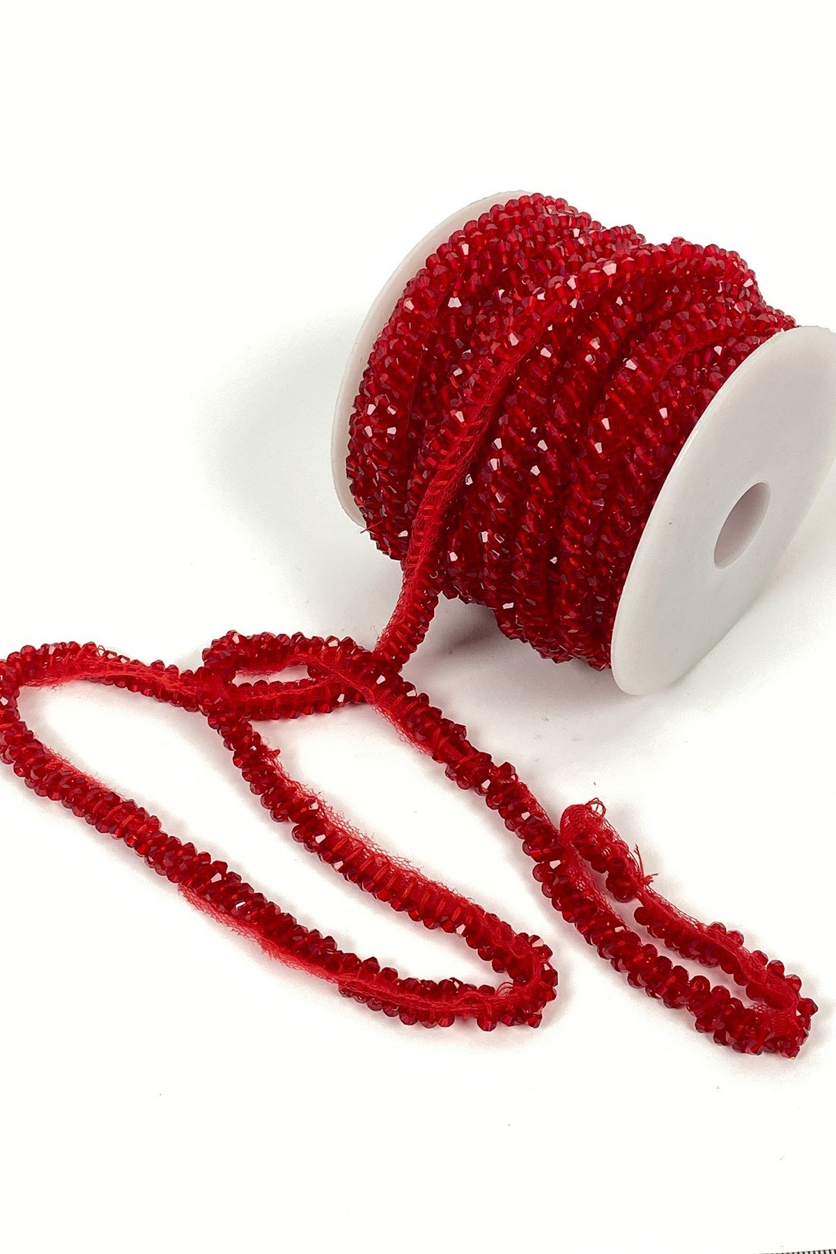 Kristal Boncuk İşlemeli Şerit