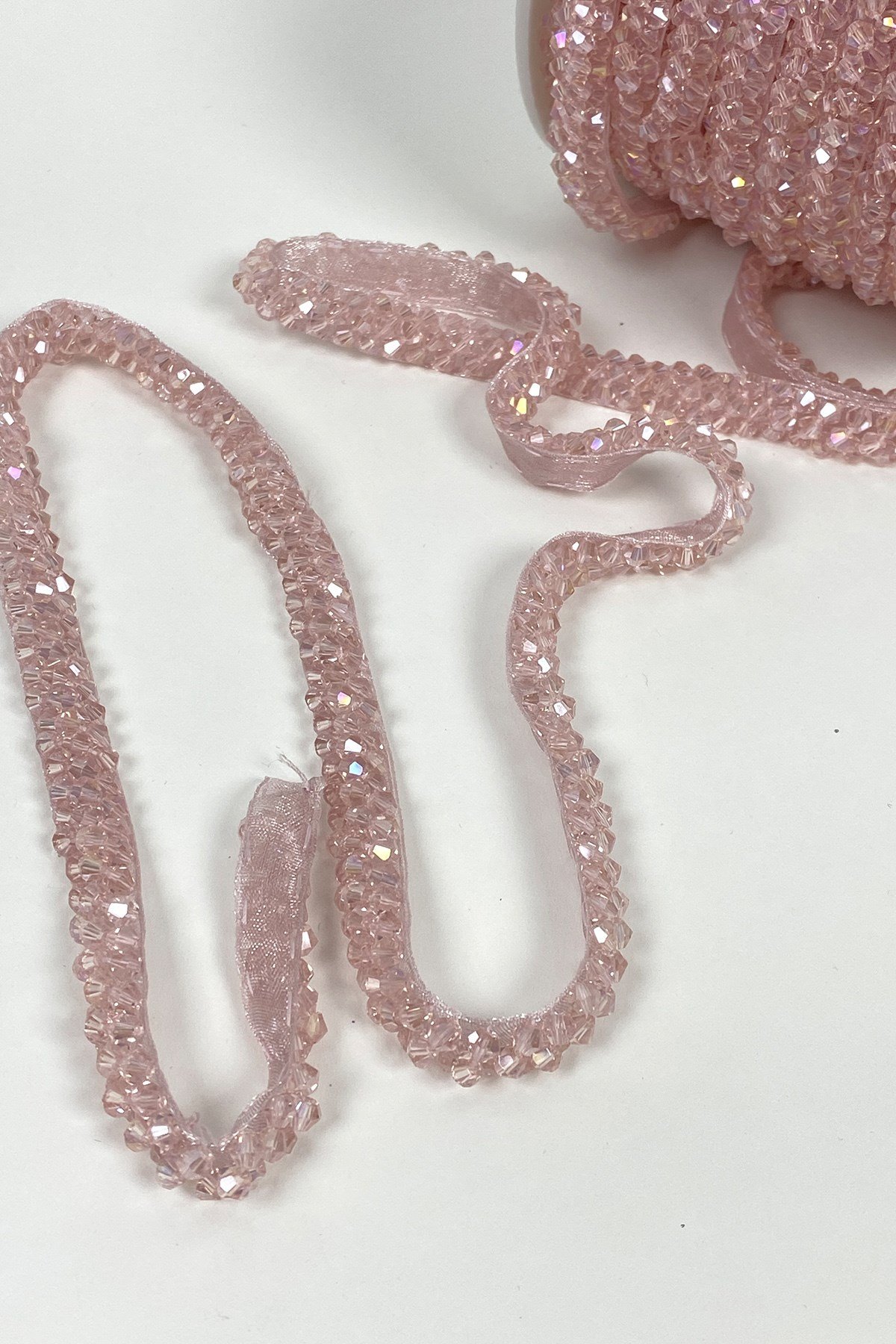 Kristal Boncuk İşlemeli Şerit