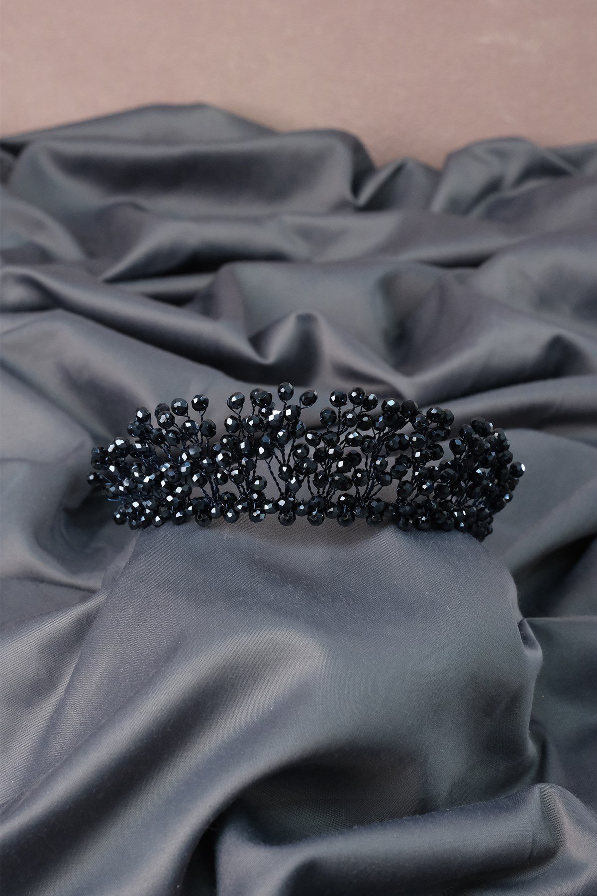 Kristal Boncuklu Aren Gelin Kına Tacı