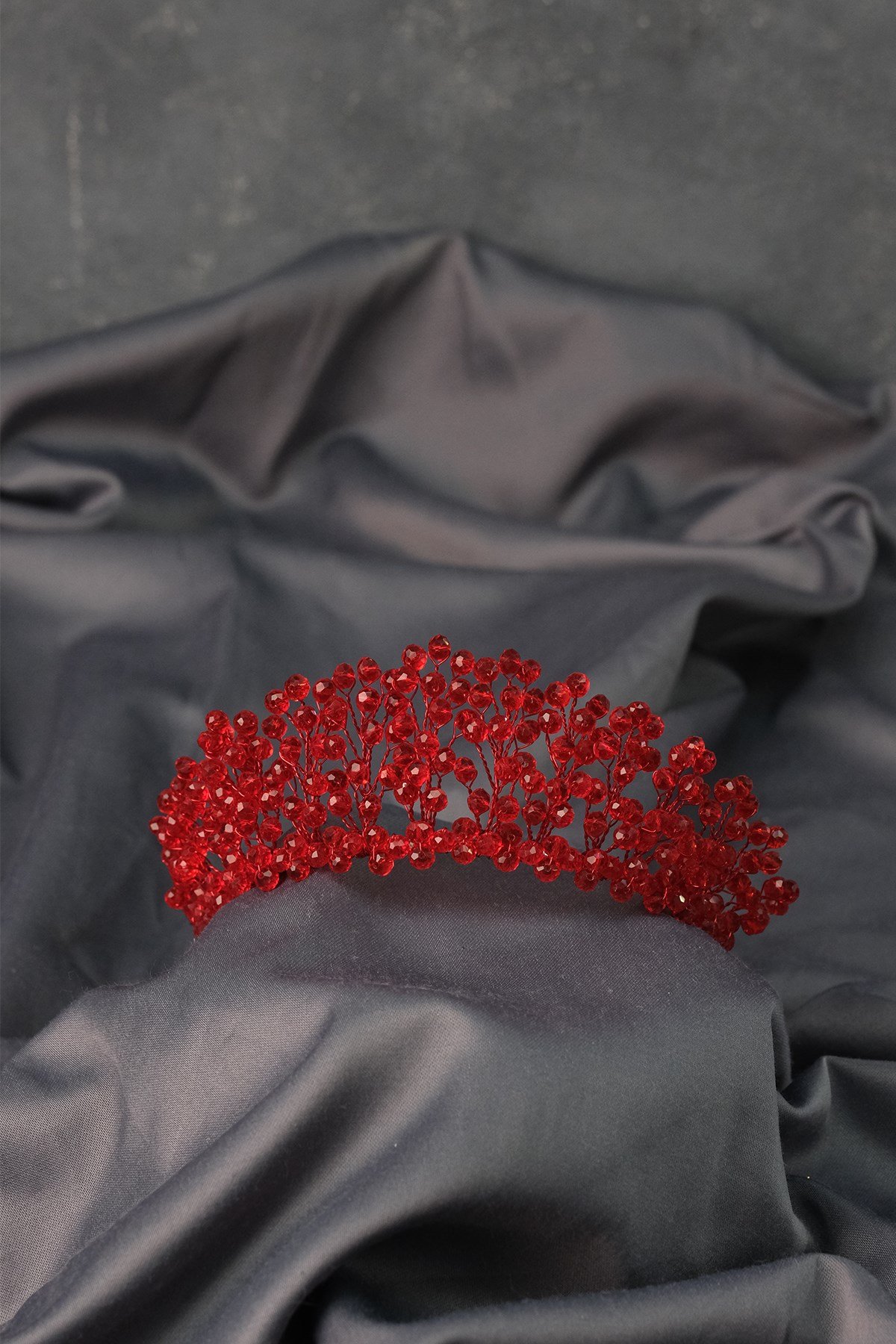 Kristal Boncuklu Aren Gelin Kına Tacı