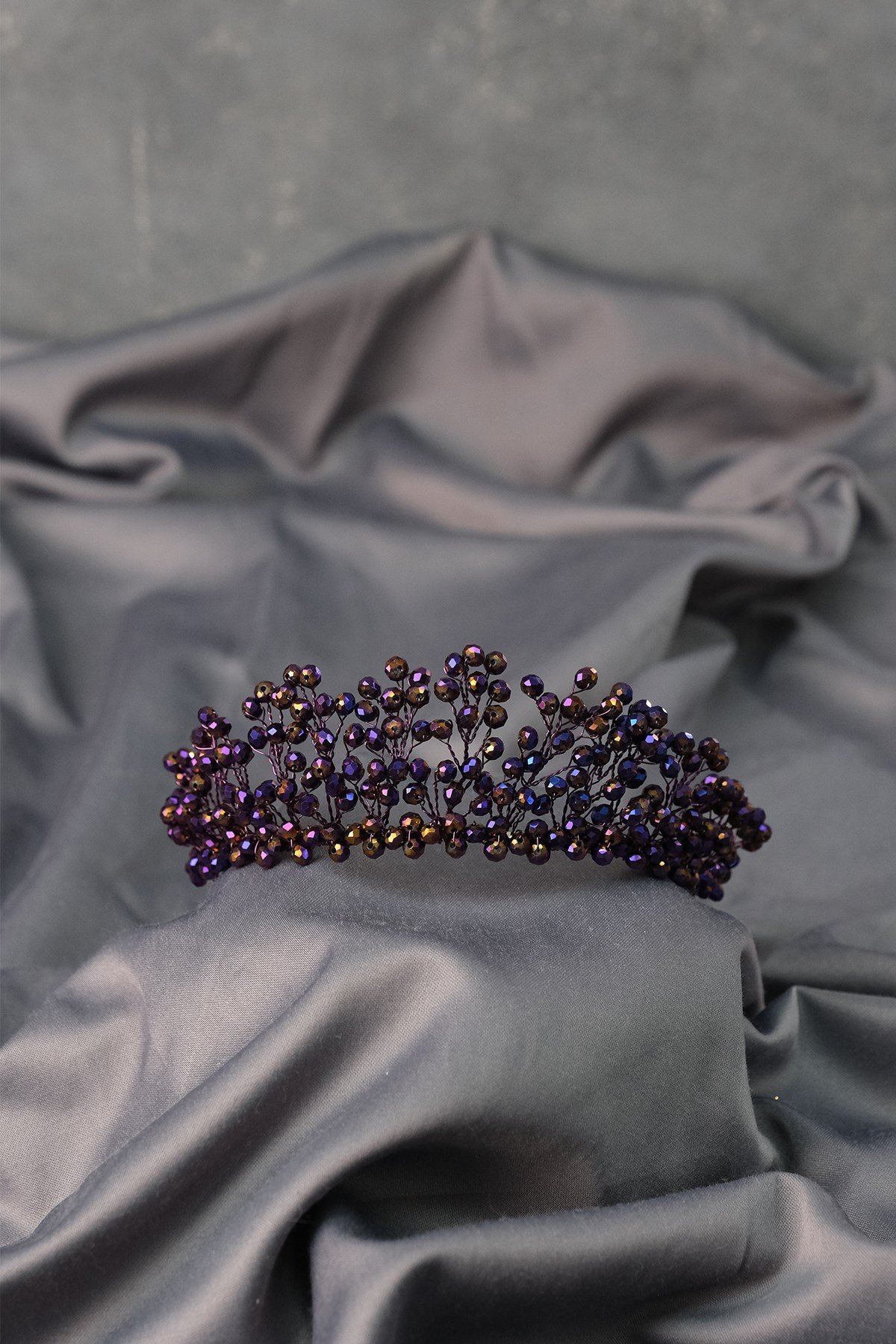 Kristal Boncuklu Aren Gelin Kına Tacı