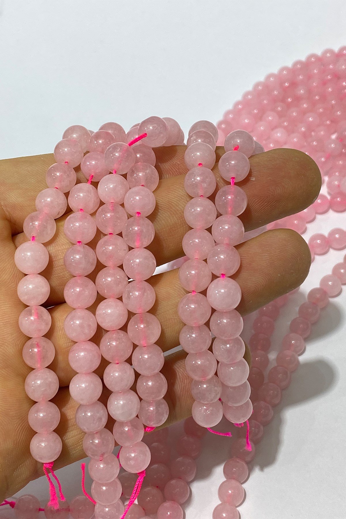 Kuvars Doğal Taş Boncuk