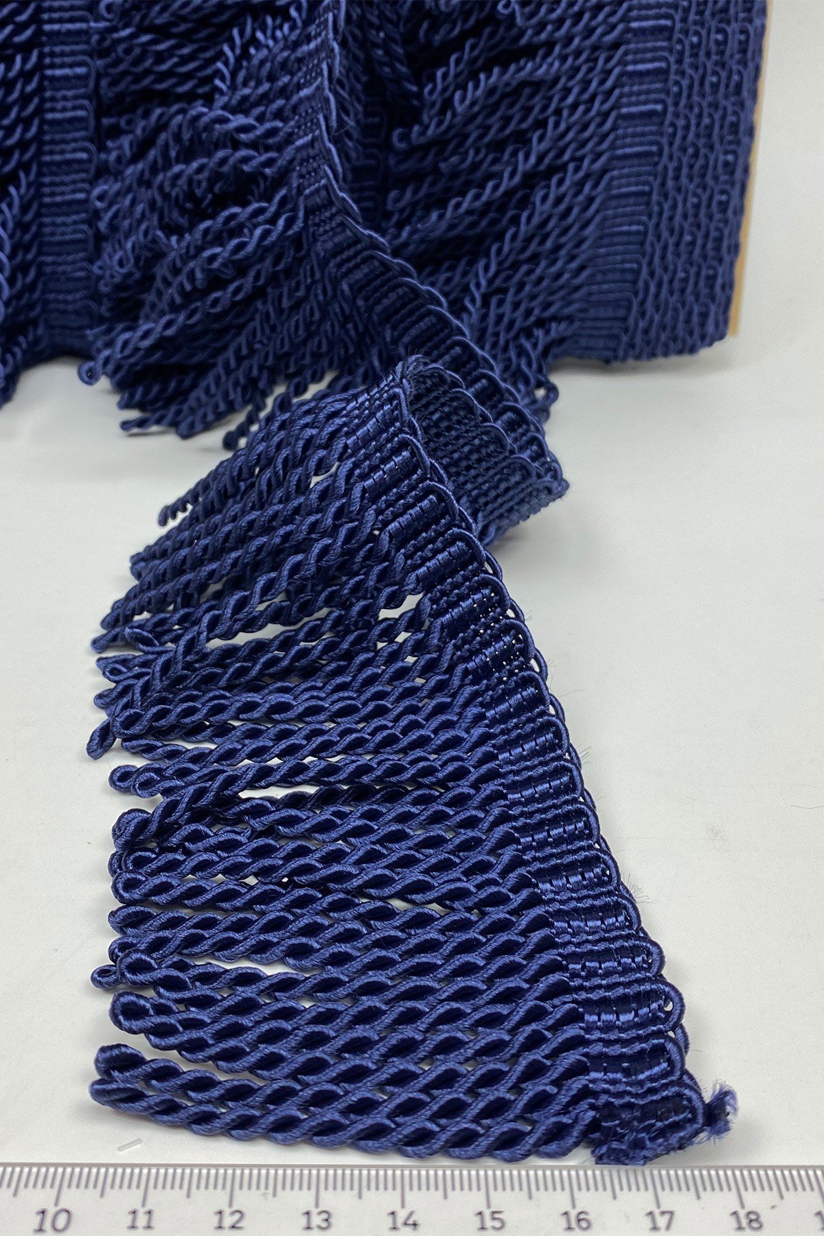 Lacivert Bulyon Saçak Püskül