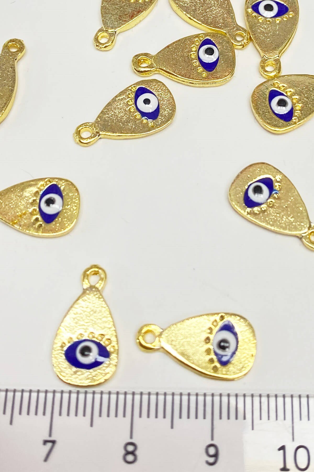 Lacivvert Dammla Göz Desenli Kolye Ucu