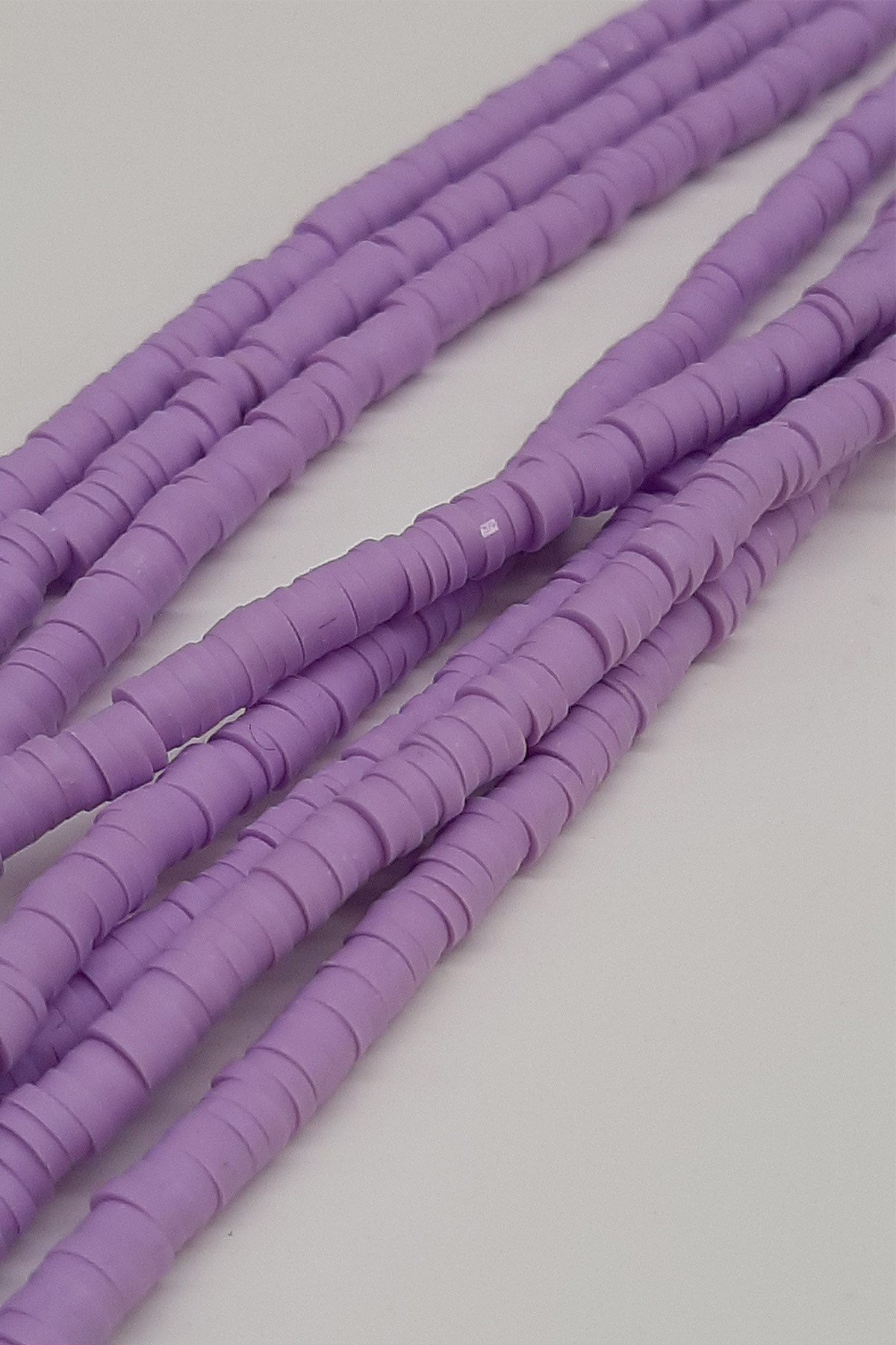 Lila Fimo Hamur Boncuk 4mm