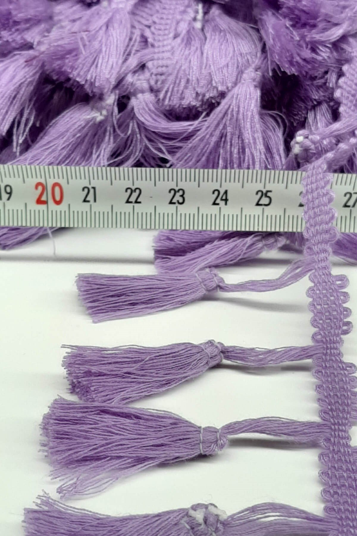 Lila Pamuk Saçak Püskül