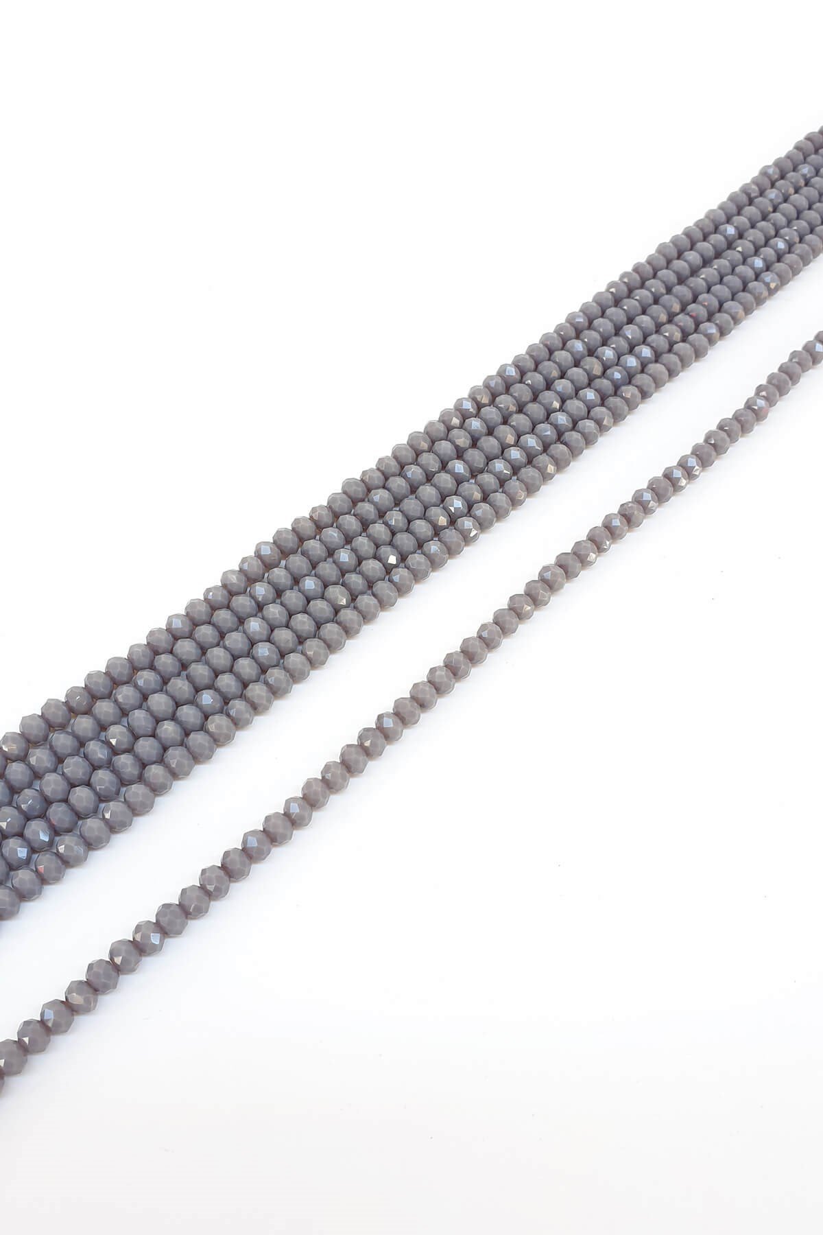 Mat Koyu Gri Kristal Boncuk 6 Mm