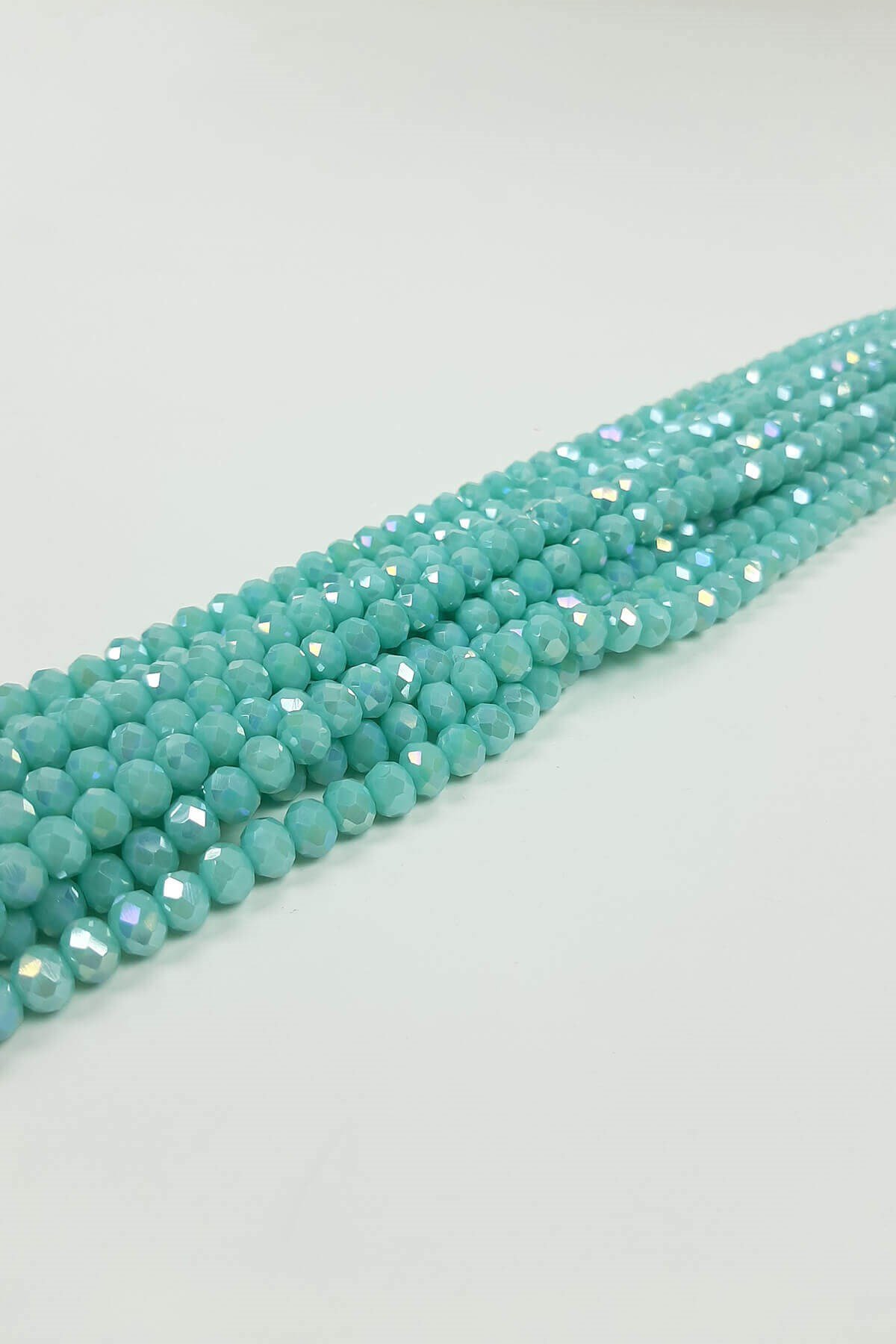 Mat Mavi Kristal Boncuk 8 mm