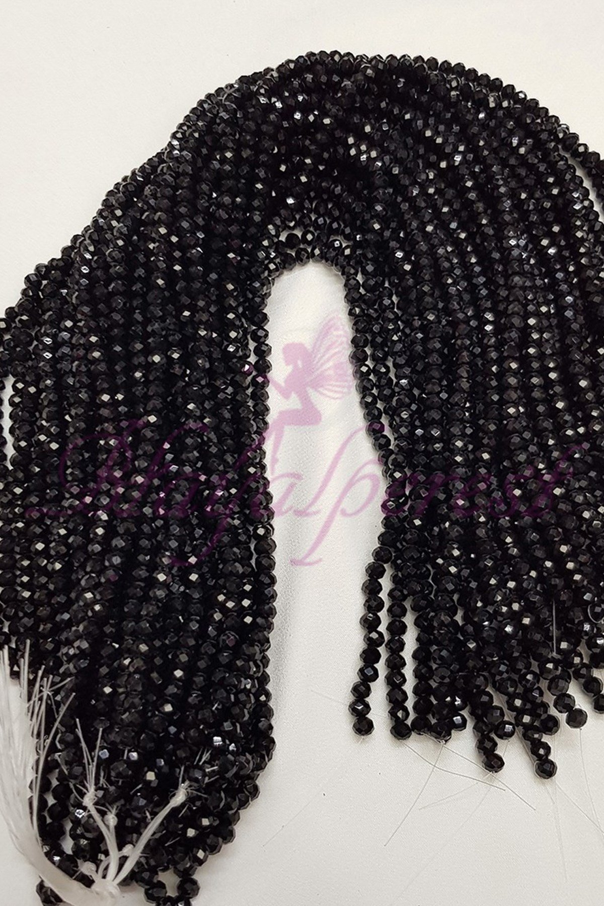 Mat Siyah Kristal Boncuk 6 mm