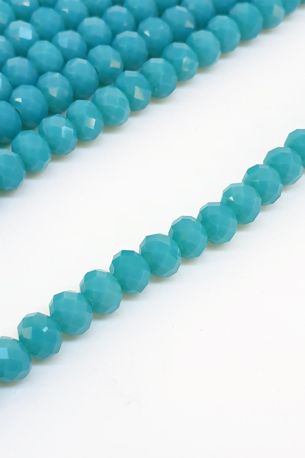 Mat Turkuaz Kristal Boncuk 6 Mm