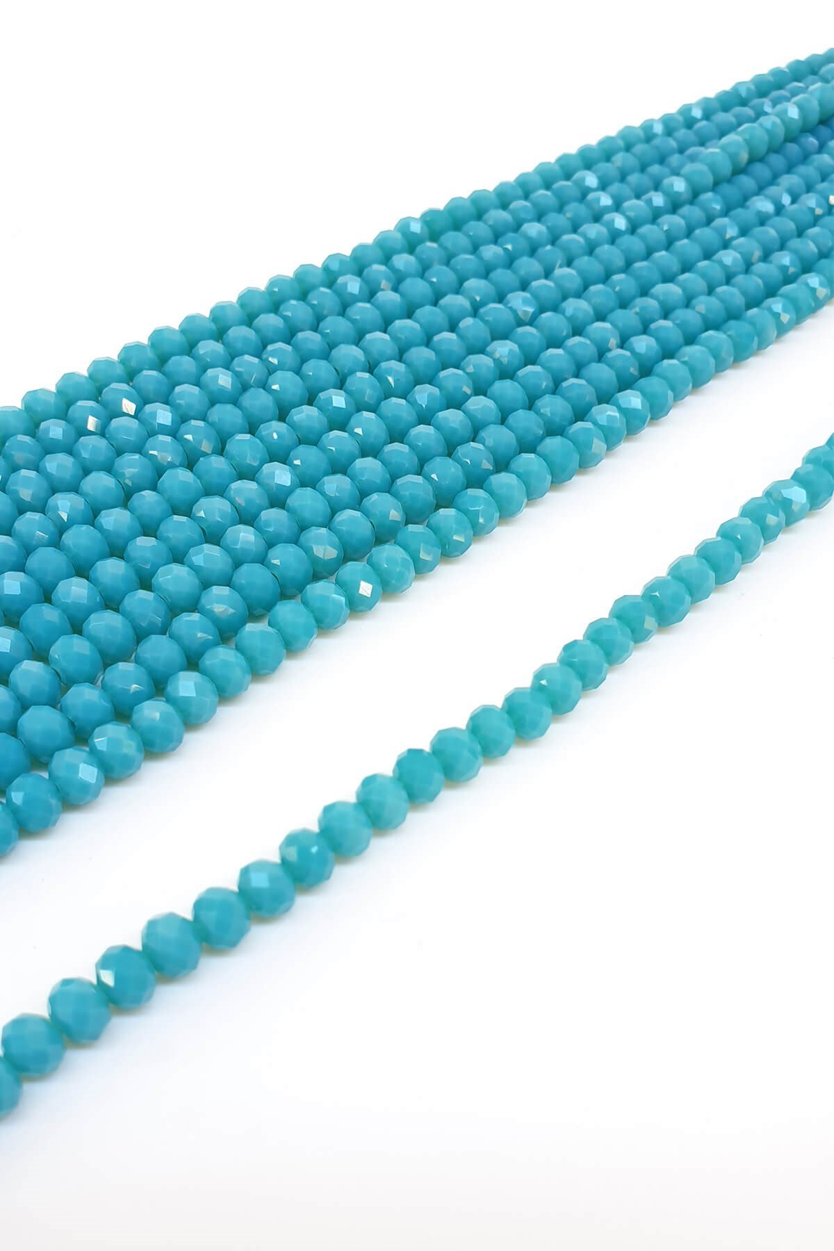 Mat Turkuaz Kristal Boncuk 6 Mm