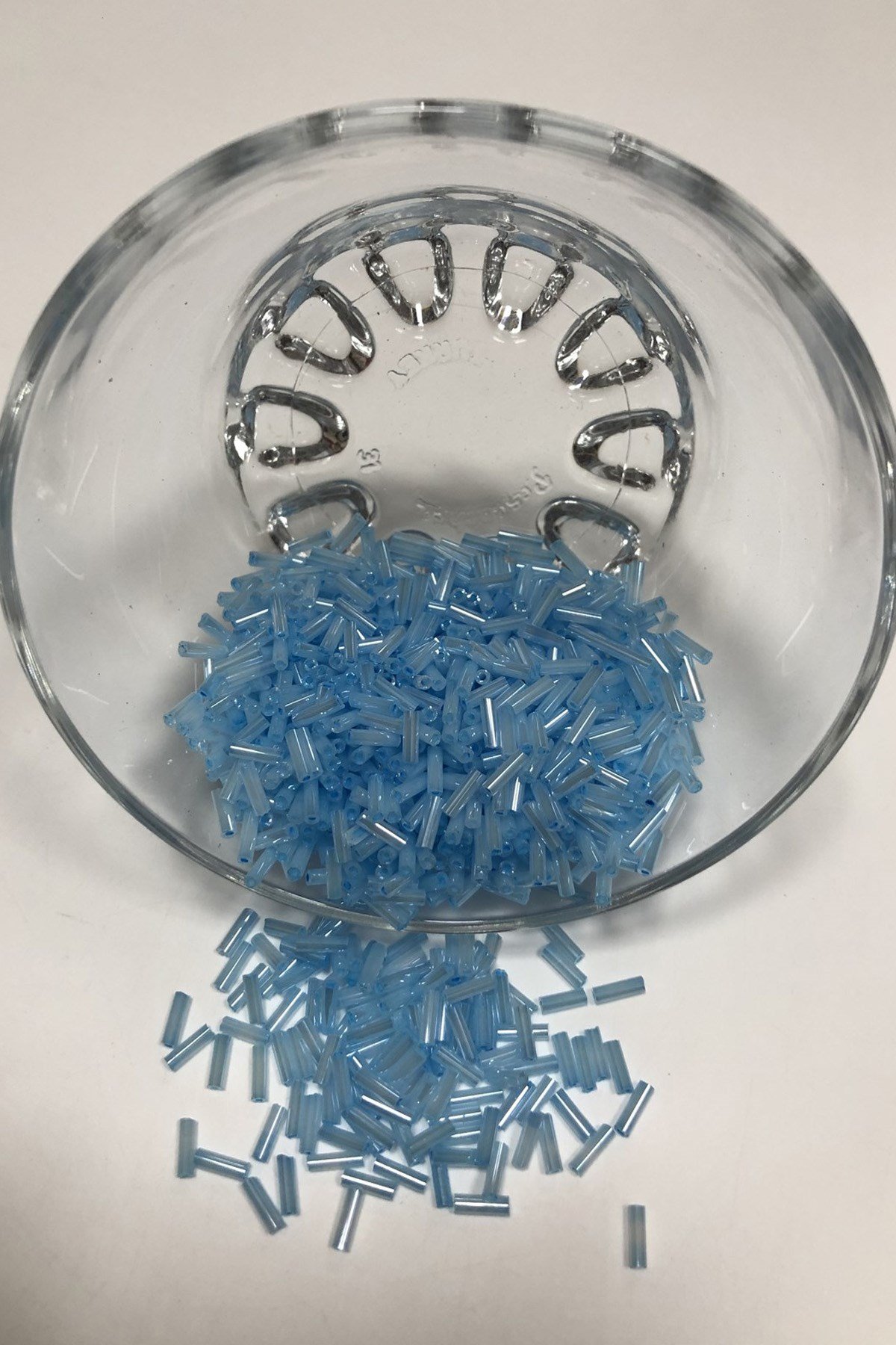 Mavi Açık Boru Boncuk 5 mm