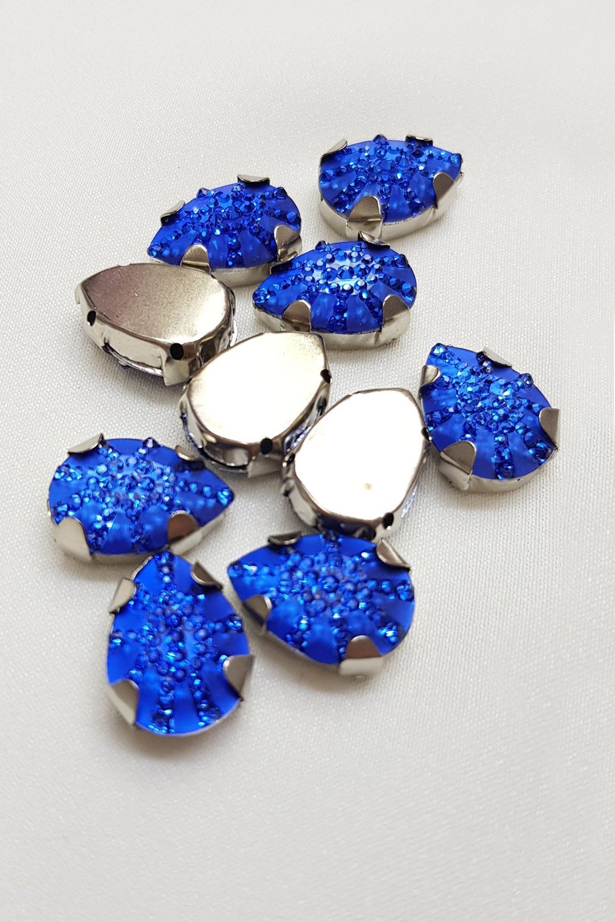 Mavi Damla Kasalı Dikme Taş 1-1,5cm 10 adet