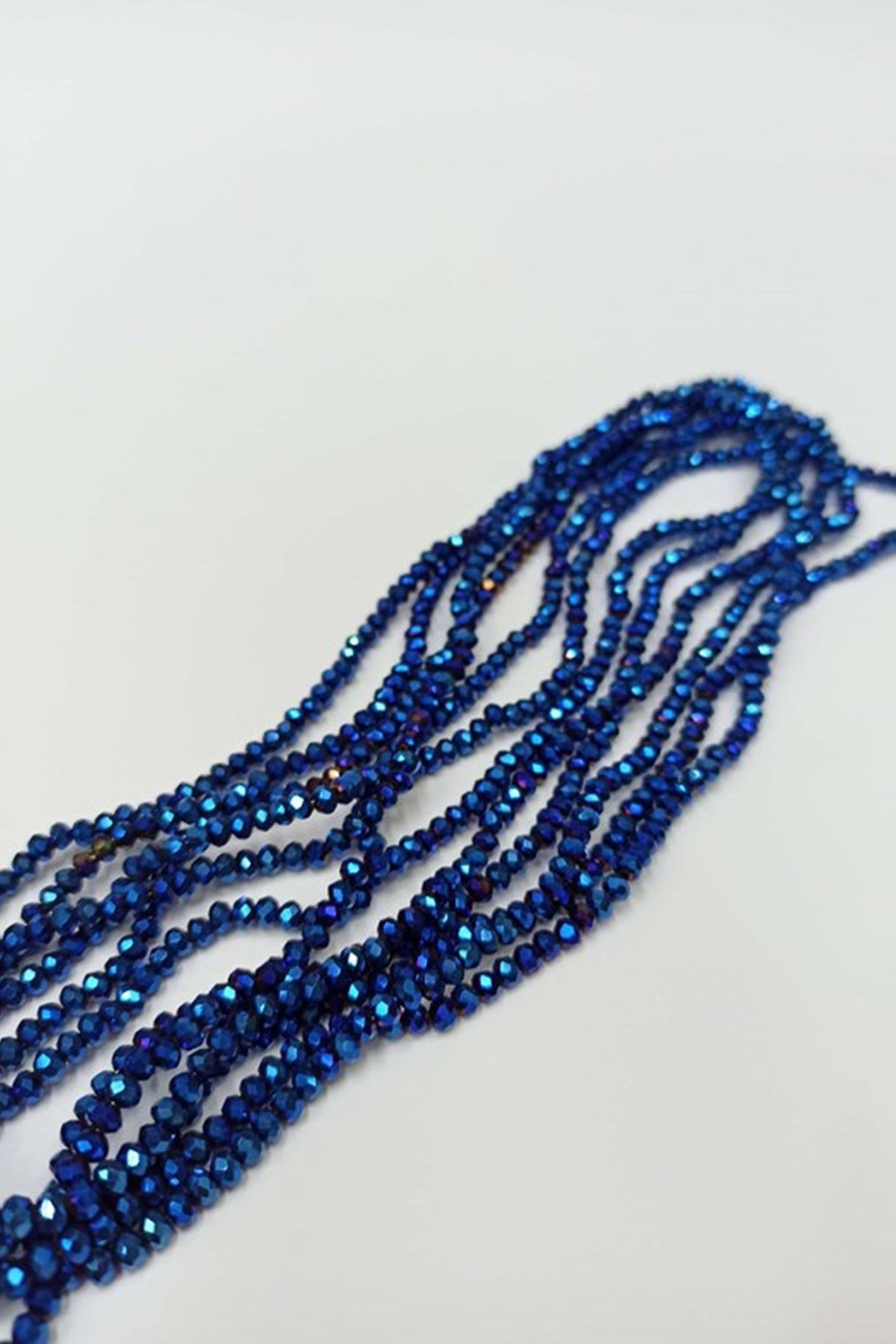 Mavi Koyu Kristal Boncuk 4 mm