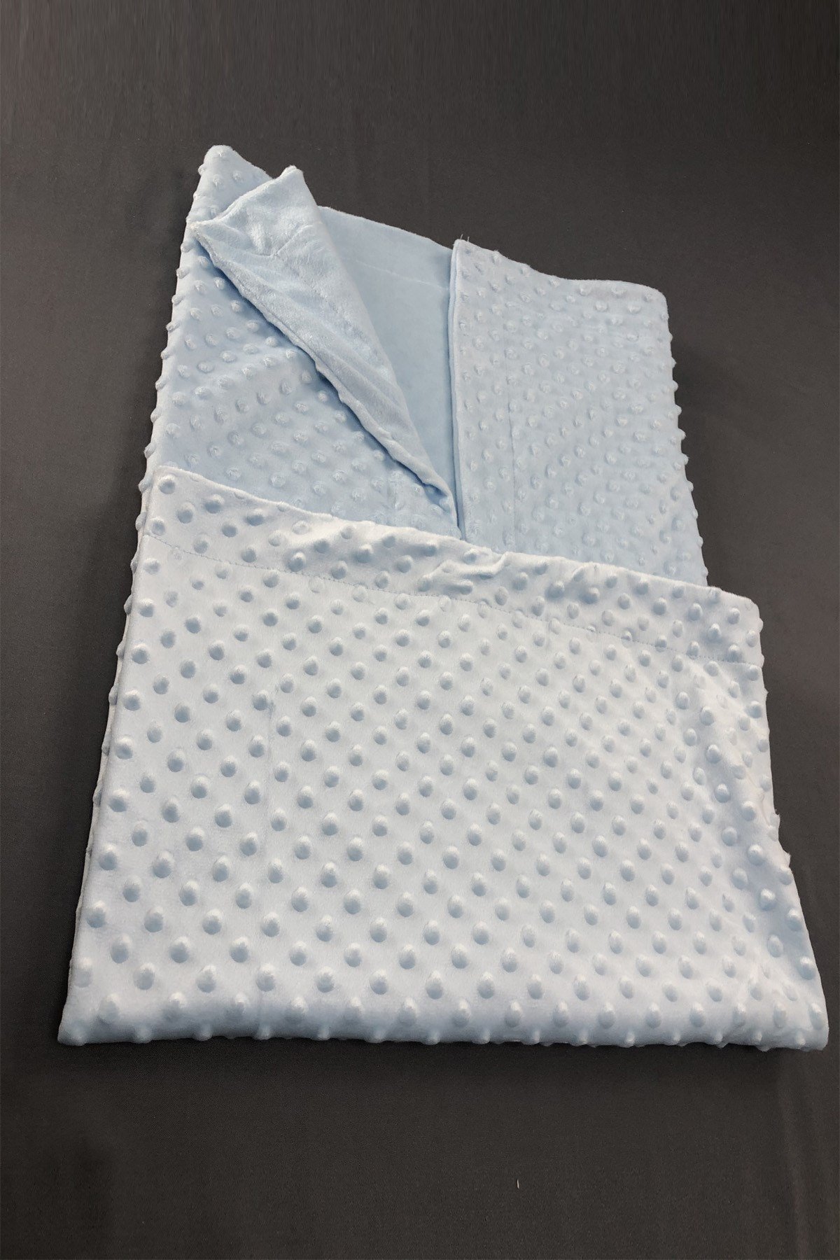 Mavi Nohutlu Bebek Battaniyesi Puantiyeli