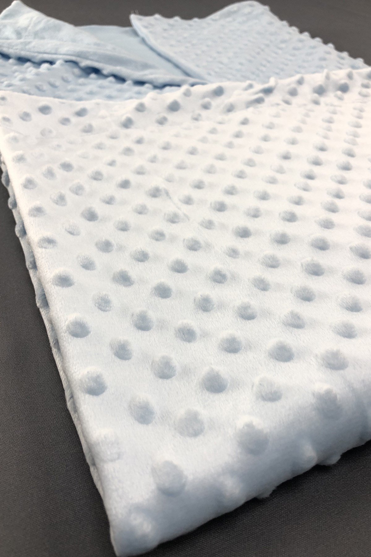 Mavi Nohutlu Bebek Battaniyesi Puantiyeli