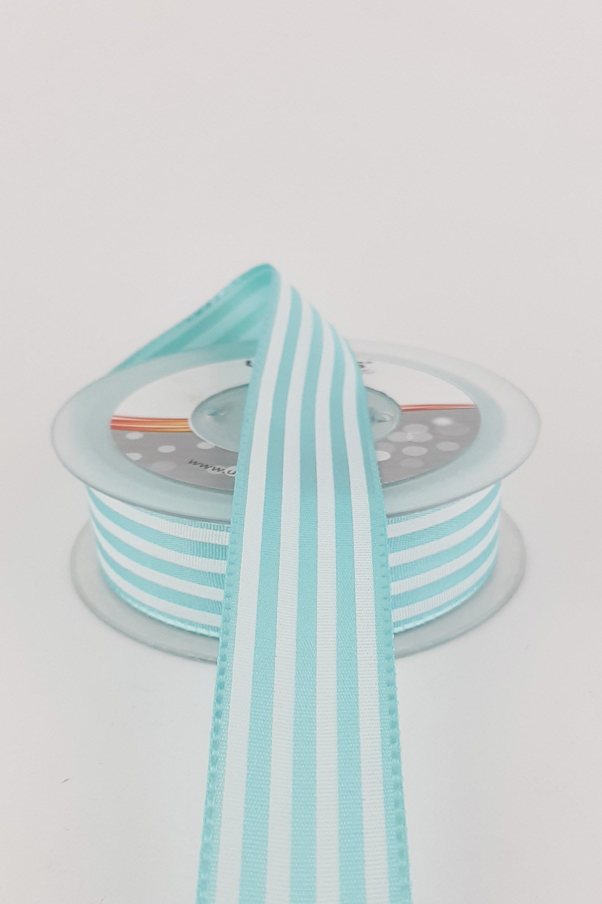 Mint Yeşili Çizgili Tafta Kurdele 20 mt