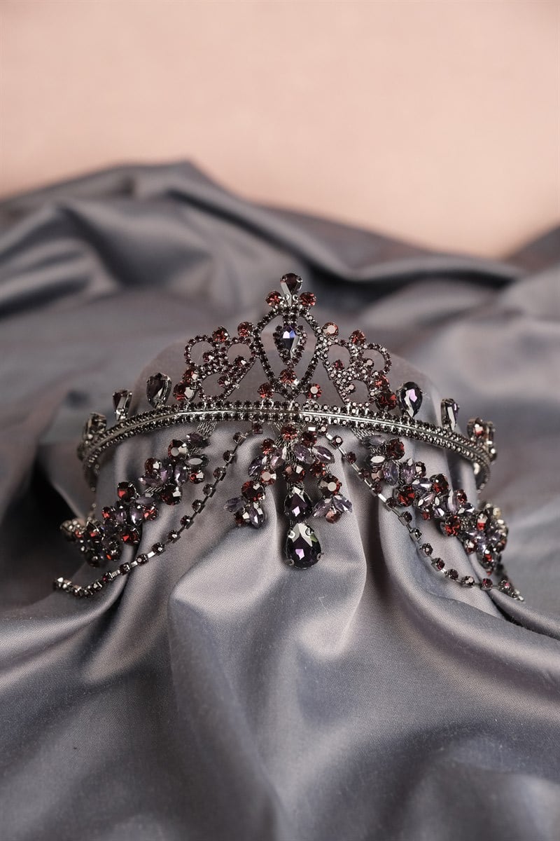 Purple Hürrem Bridal Henna Crown