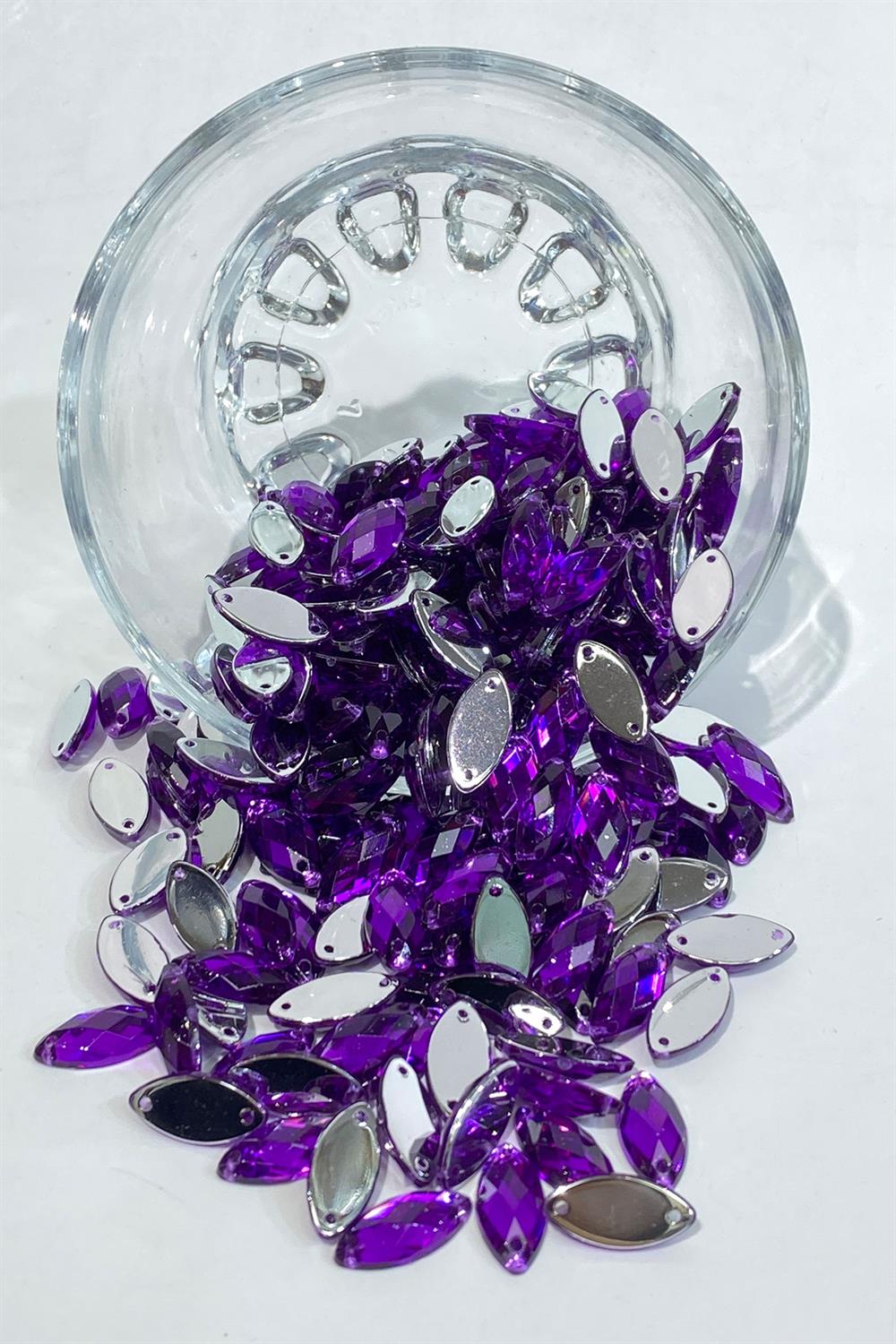 Mor Mekik Dikme Plastik Taş Boncuk 10 Gr