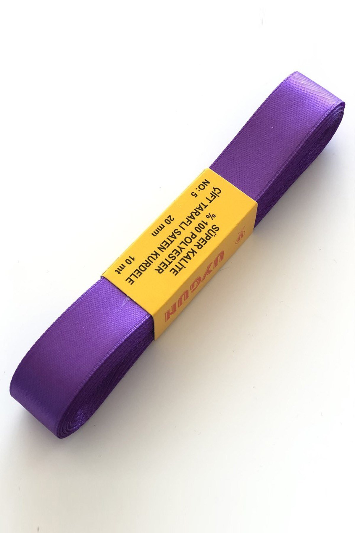 Mor Renk Saten Kurdele 2 cm