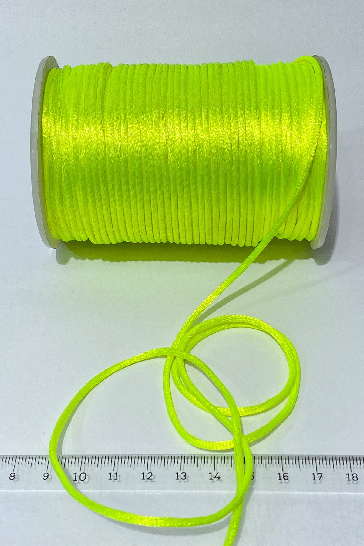 Neon Sarı Brit İp Sıçan Kuyruğu 10 mt