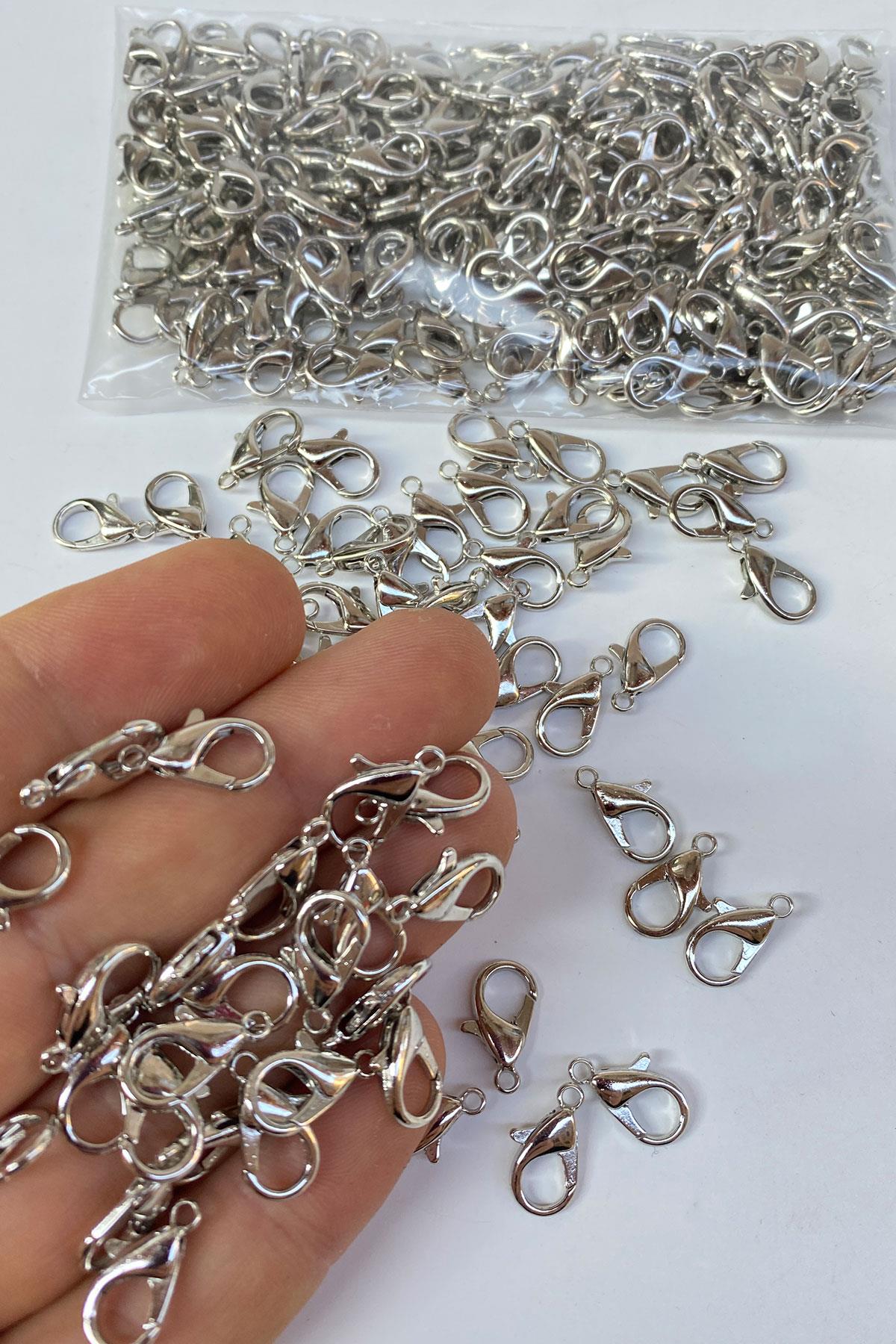 Nikel Renk Kolye Ve Bileklik Papagan Klipsi 1000 Adet