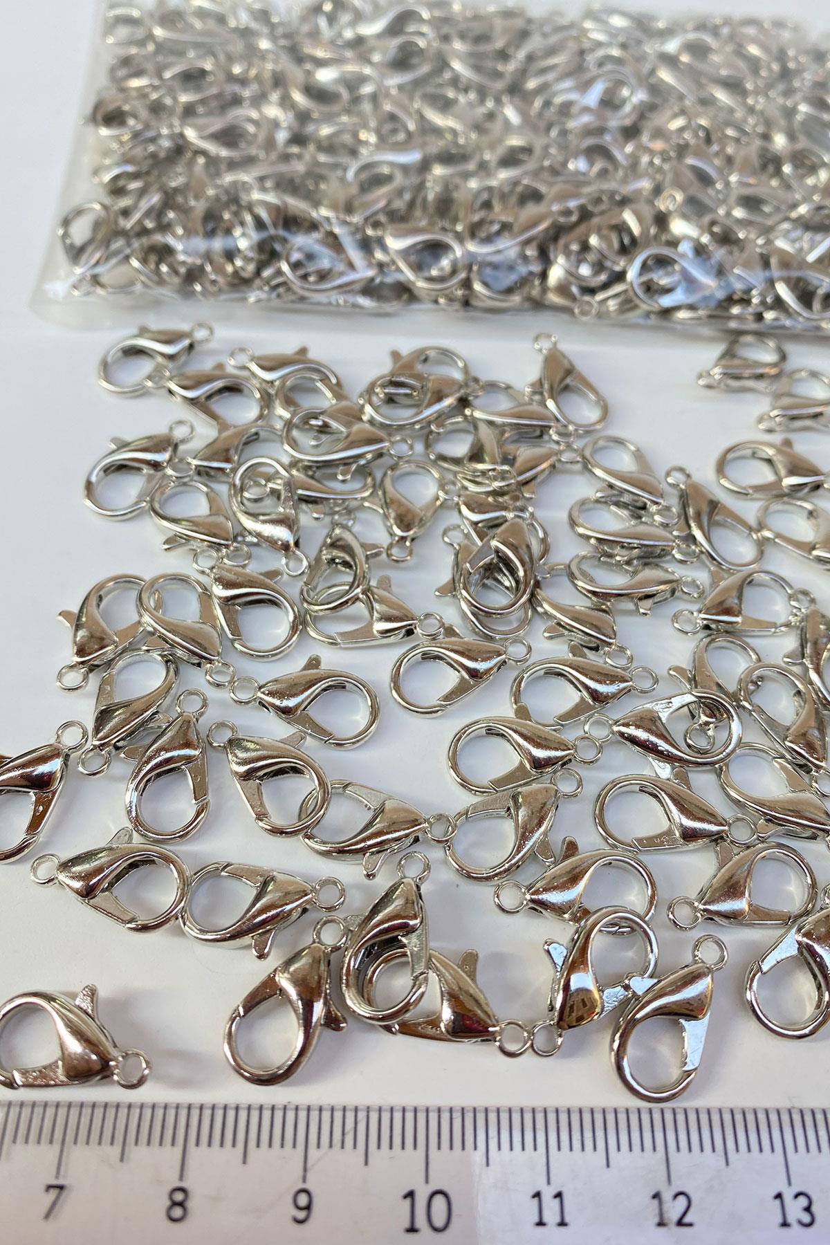 Nikel Renk Kolye Ve Bileklik Papagan Klipsi 1000 Adet