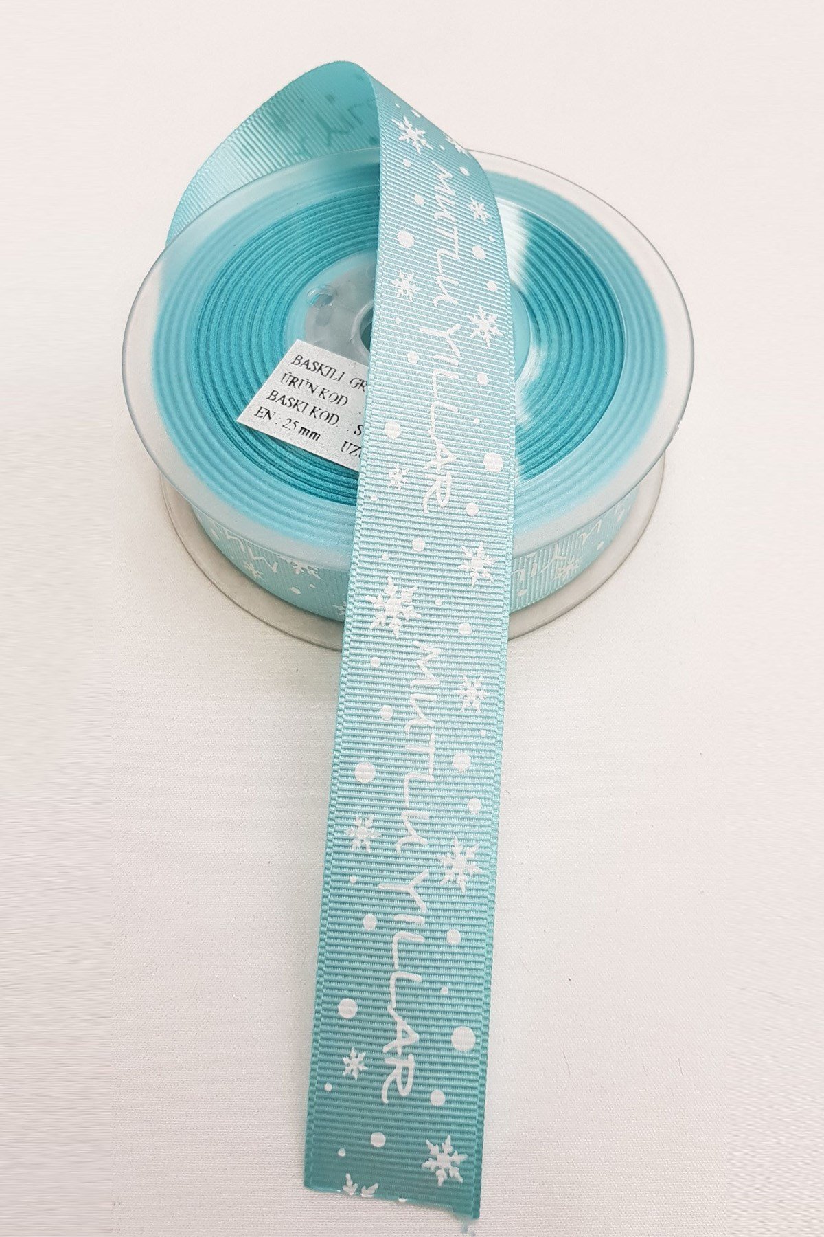 Noel Baba Yılbaşı Saten Kurdele 2,5 cm